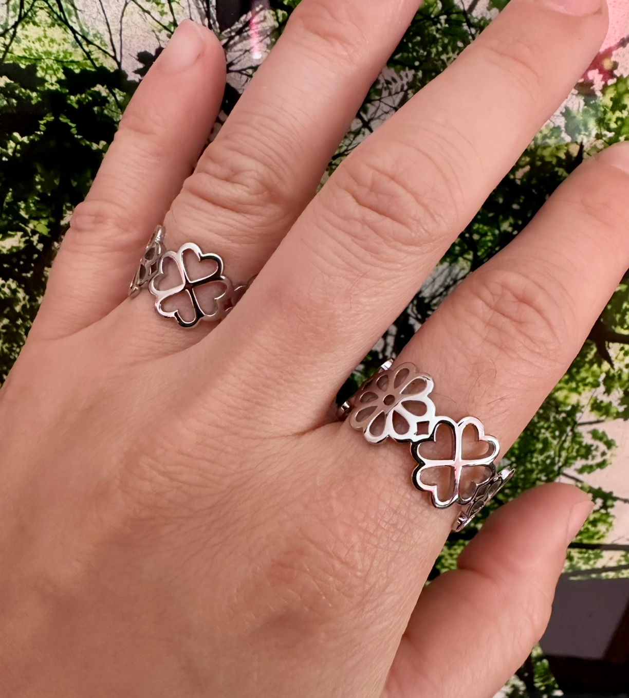 Prsteň Závadka kvietky - pás