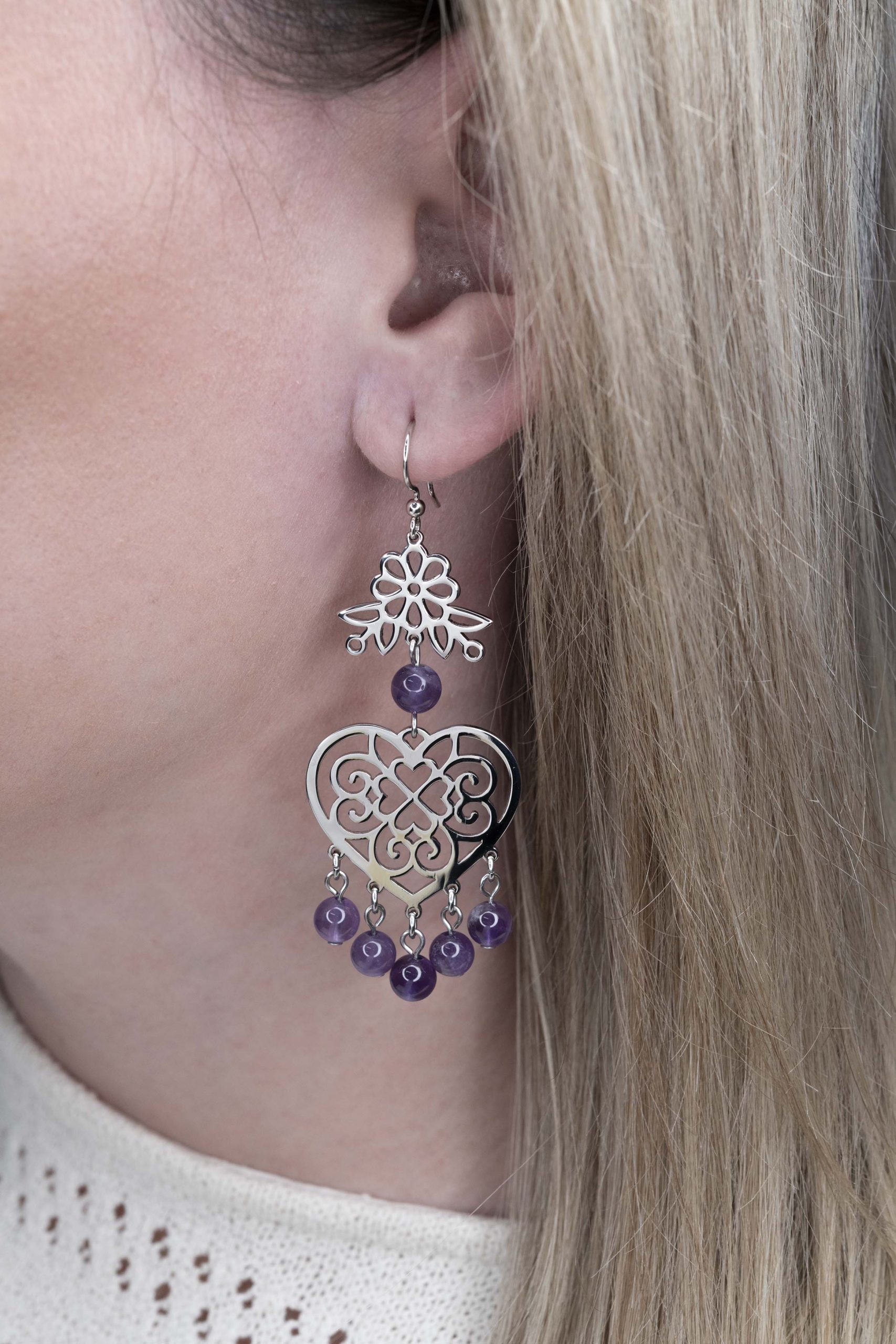 Náušnice Závadka srdce 1