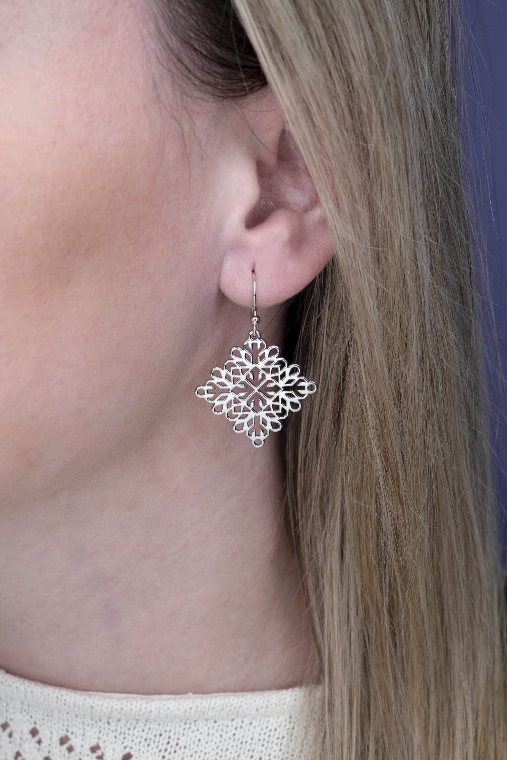 Náušnice štvorec hviezda – Pohorela 2