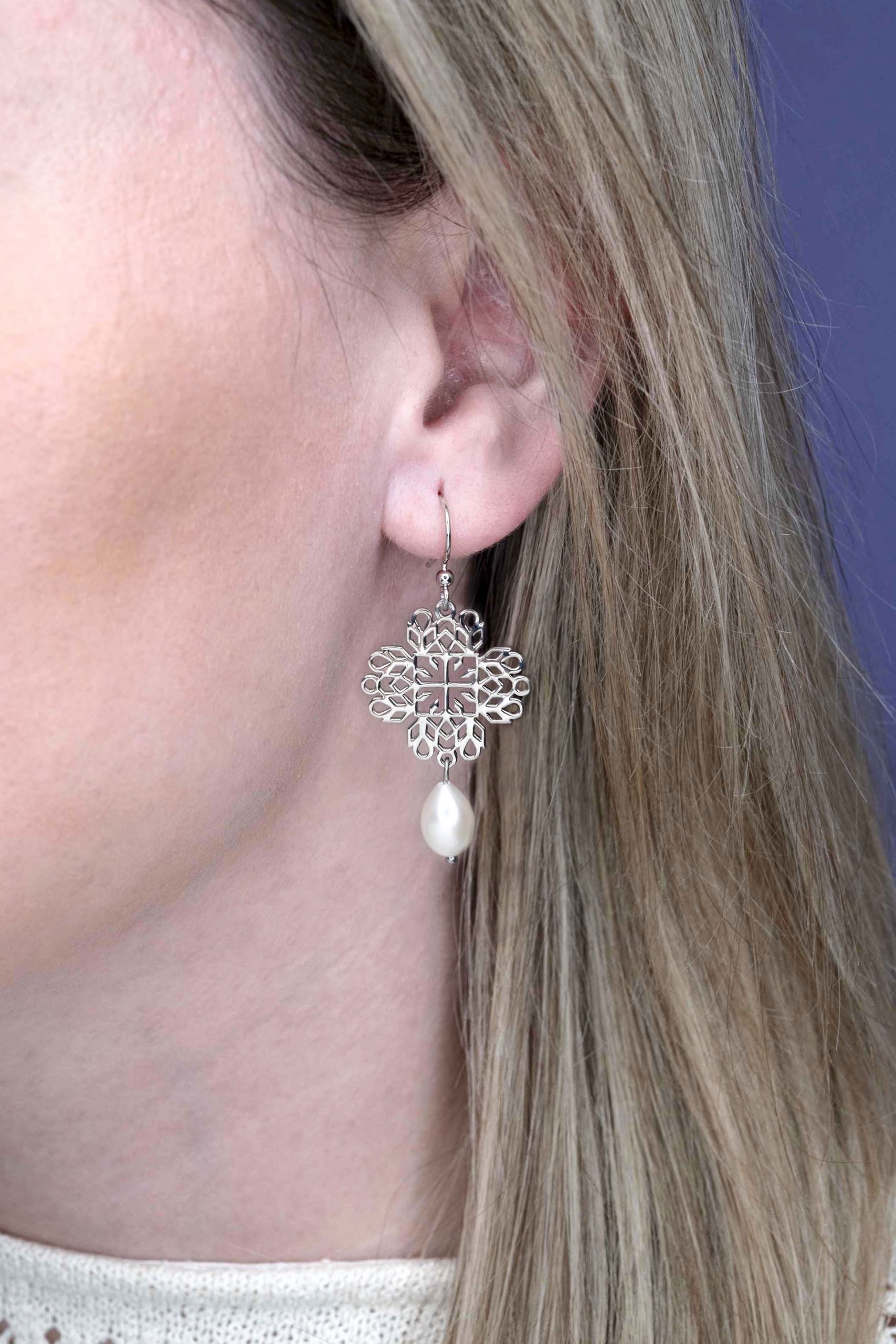 Náušnice štvorec hviezda – Pohorela 3