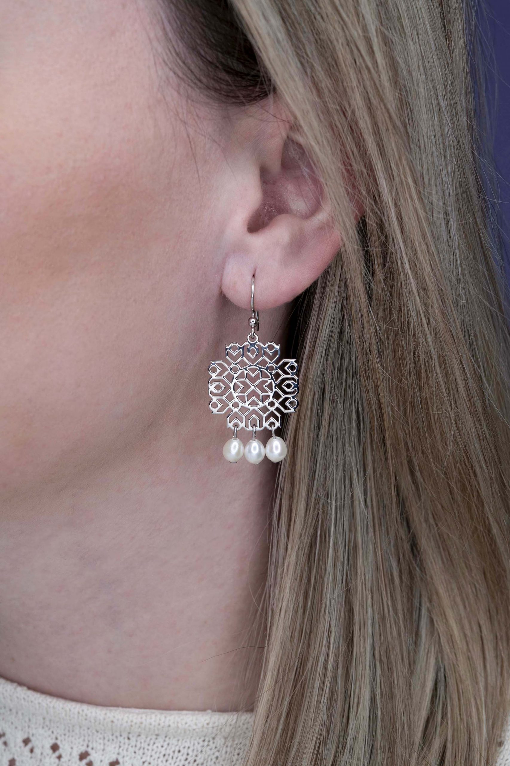 Náušnice štvorec hviezda – Pohorela 4