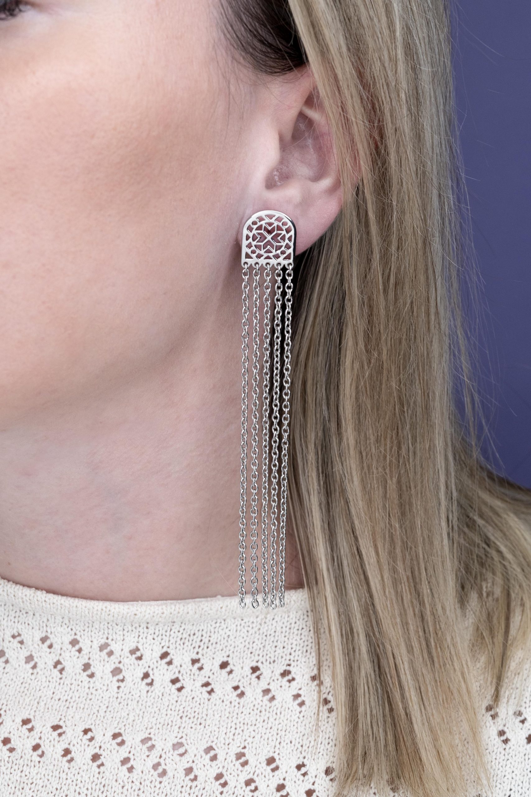 Náušnice Pohorelá hviezda vodopád 1