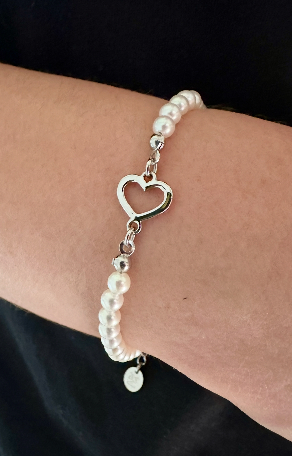 Náramok Srdiečko Závadka 1 MINI- perly
