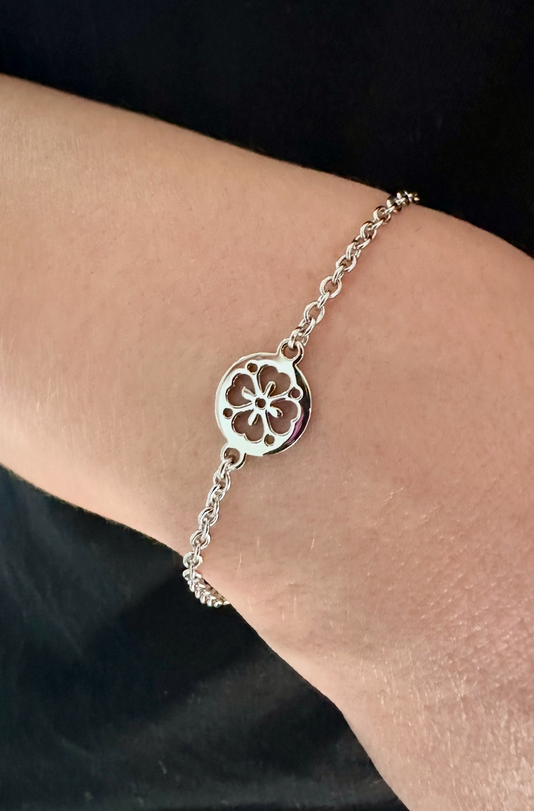 Náramok čipka nezábudka MINI – retiazka