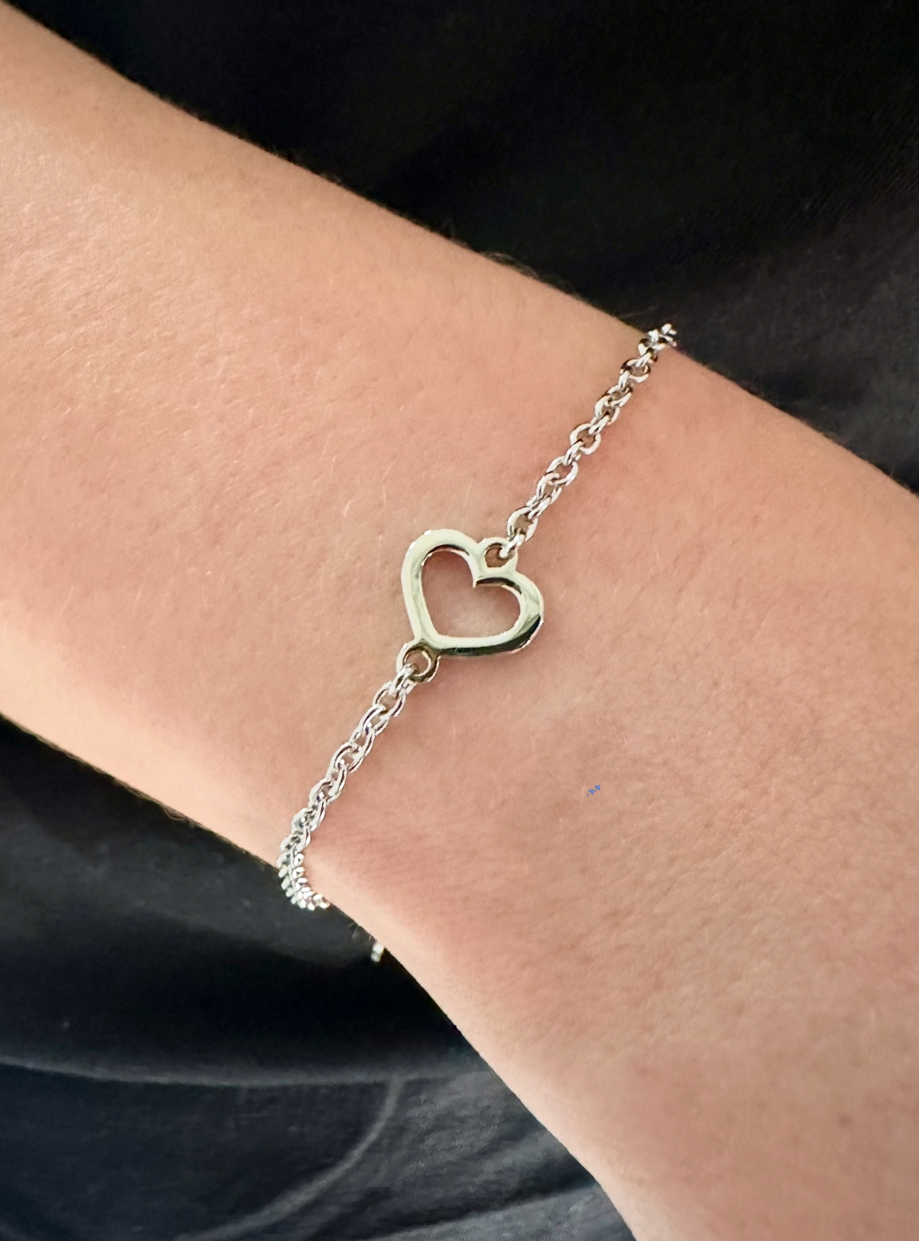 Náramok Závadka srdiečko MINI – retiazka