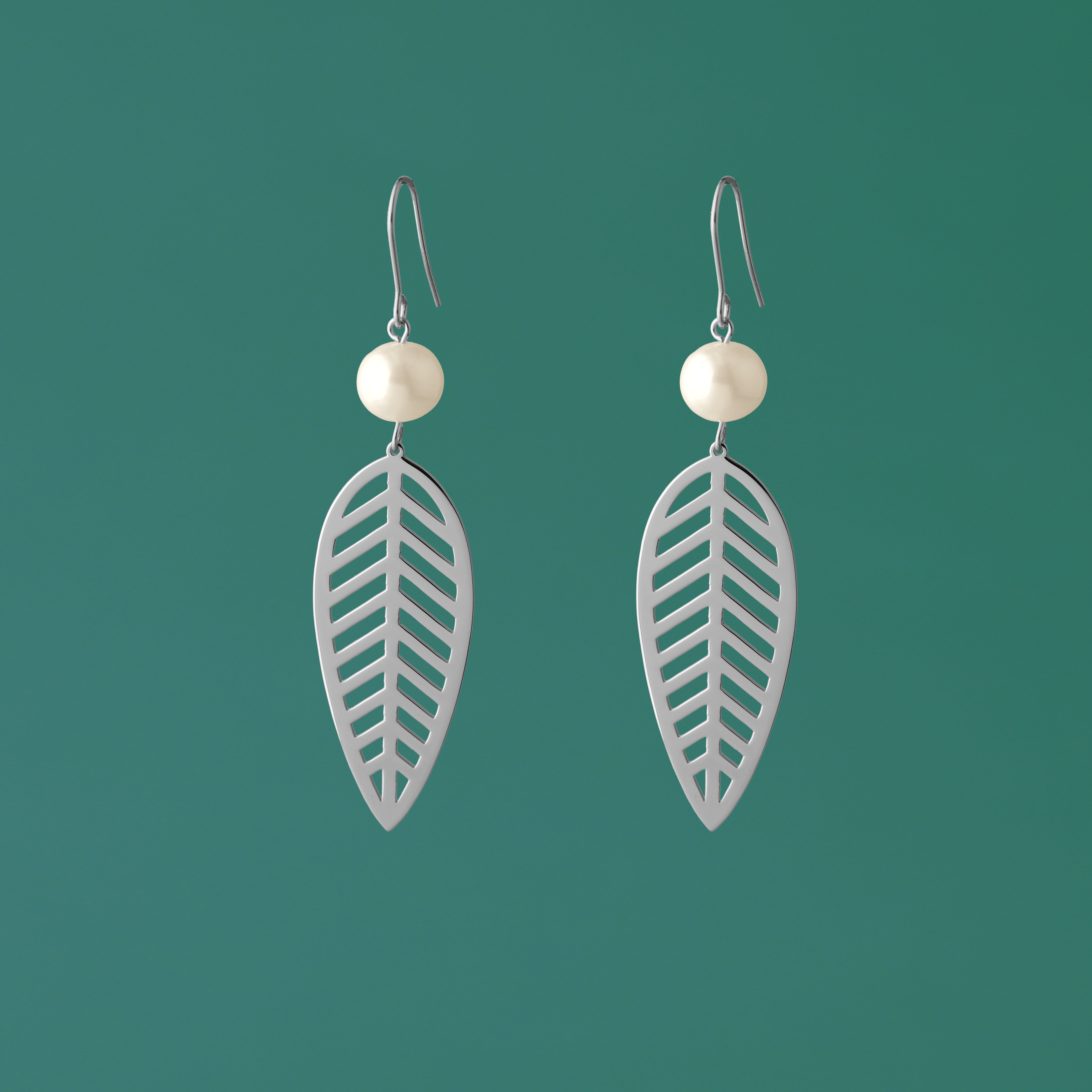 Náušnice vŕbový list