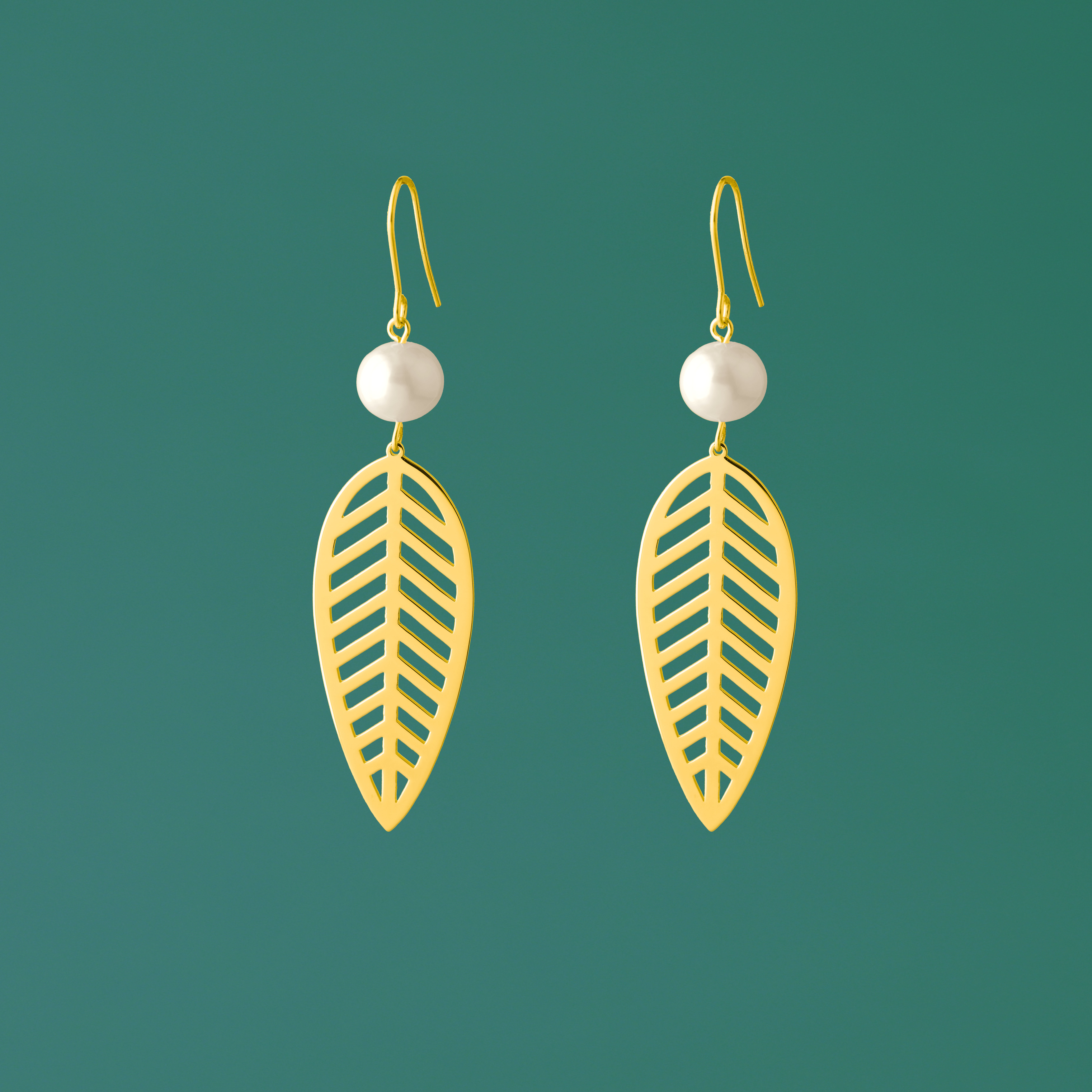 Náušnice vŕbový list