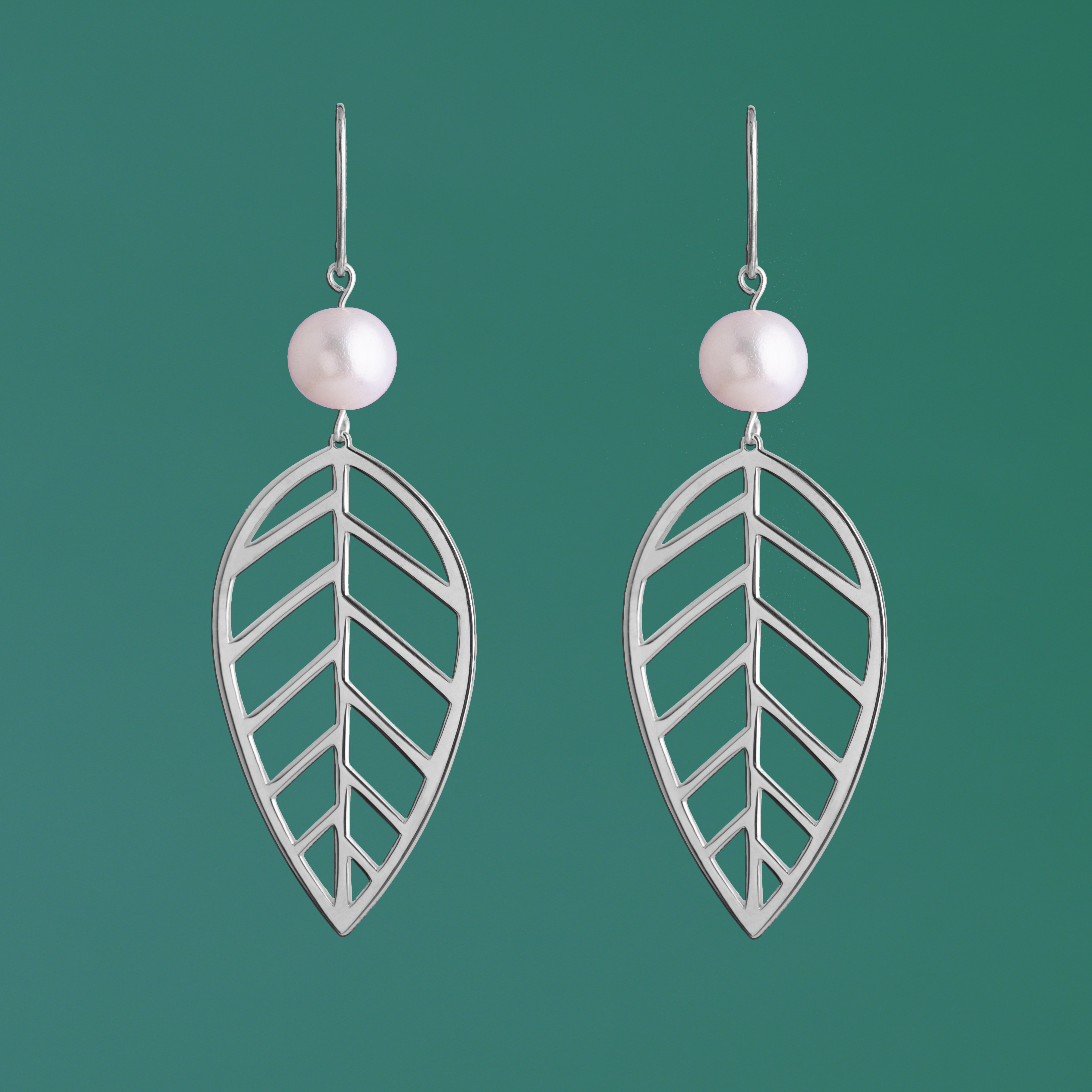 Náušnice bukový list