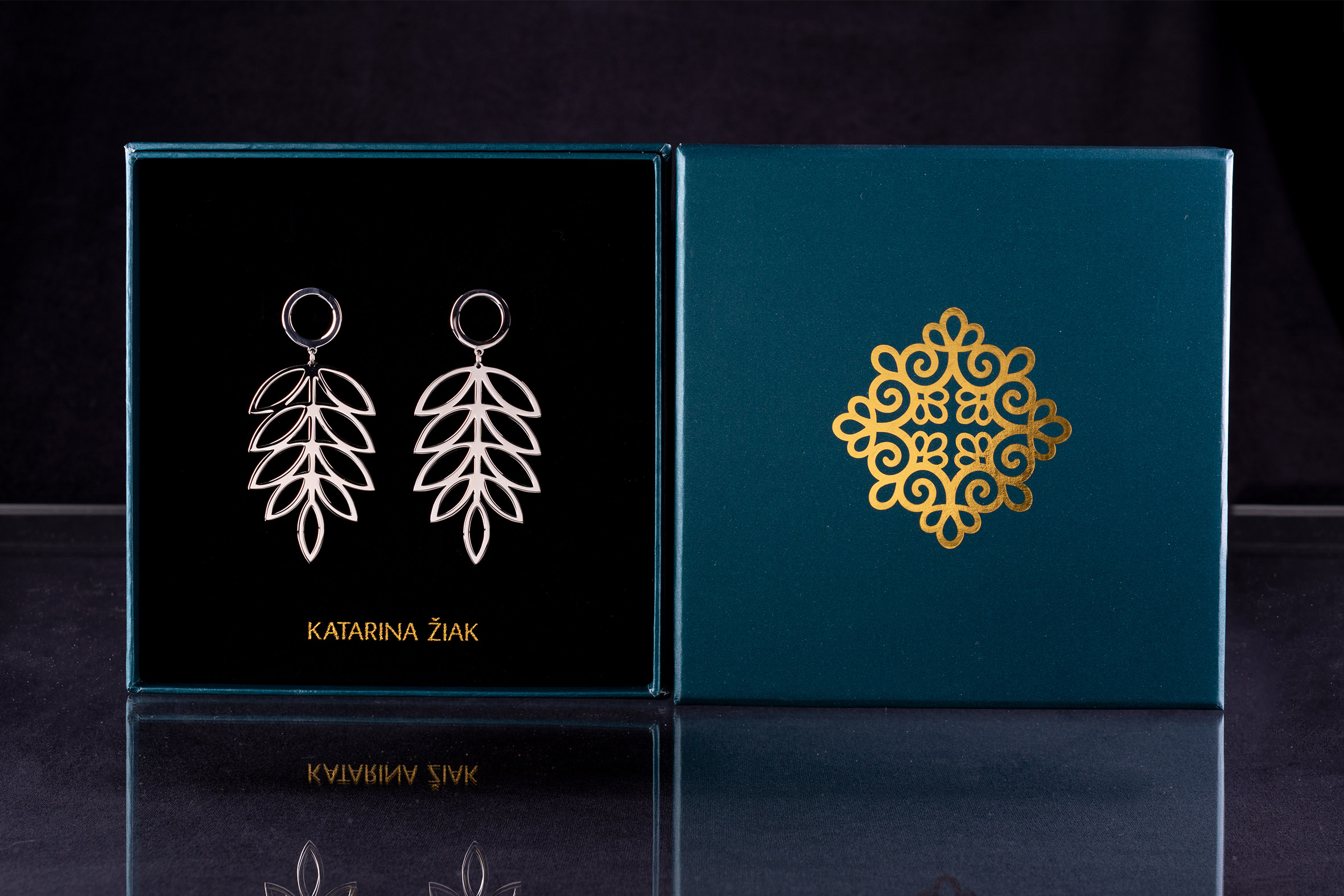 Náušnice list jarabiny