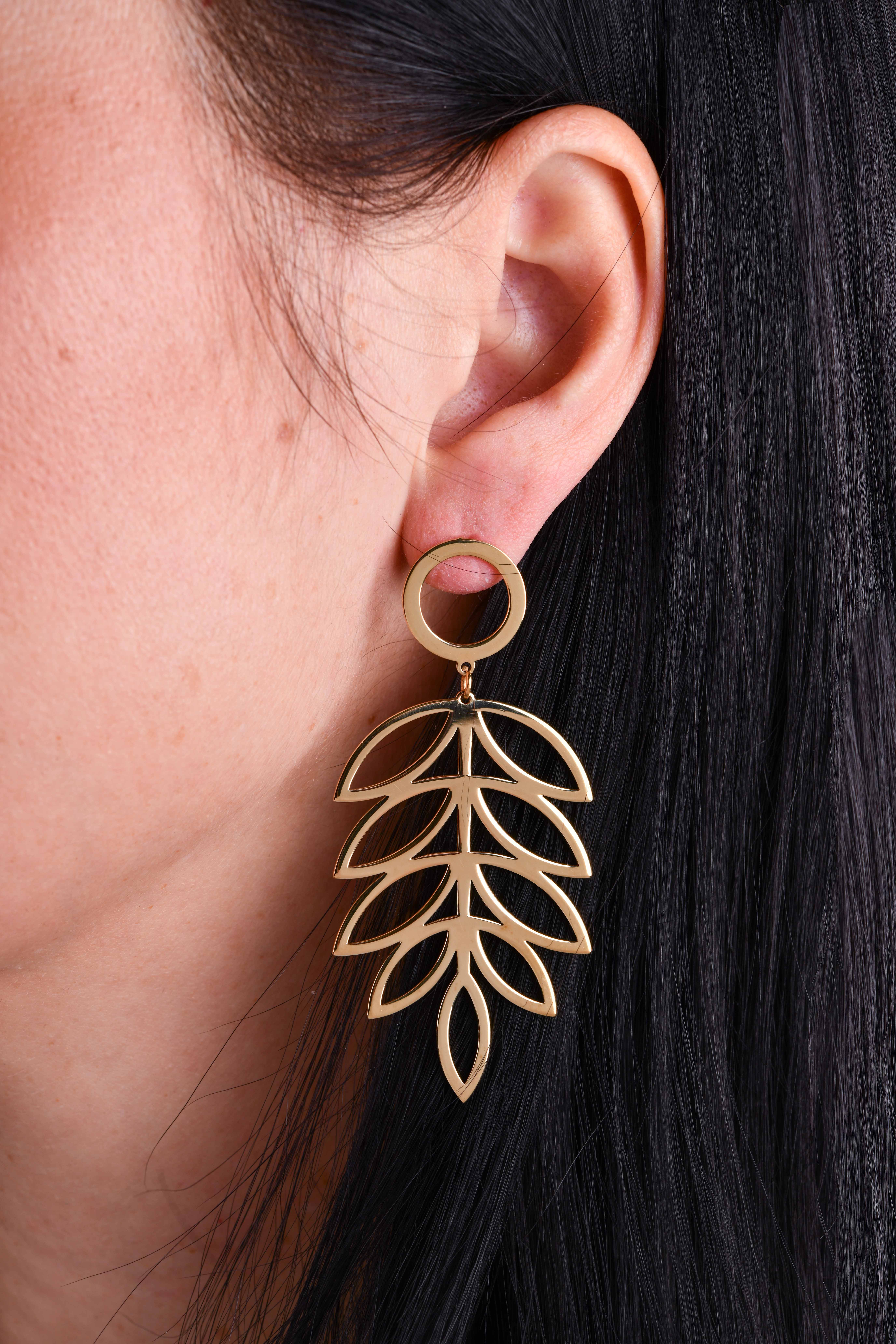 Náušnice list jarabiny