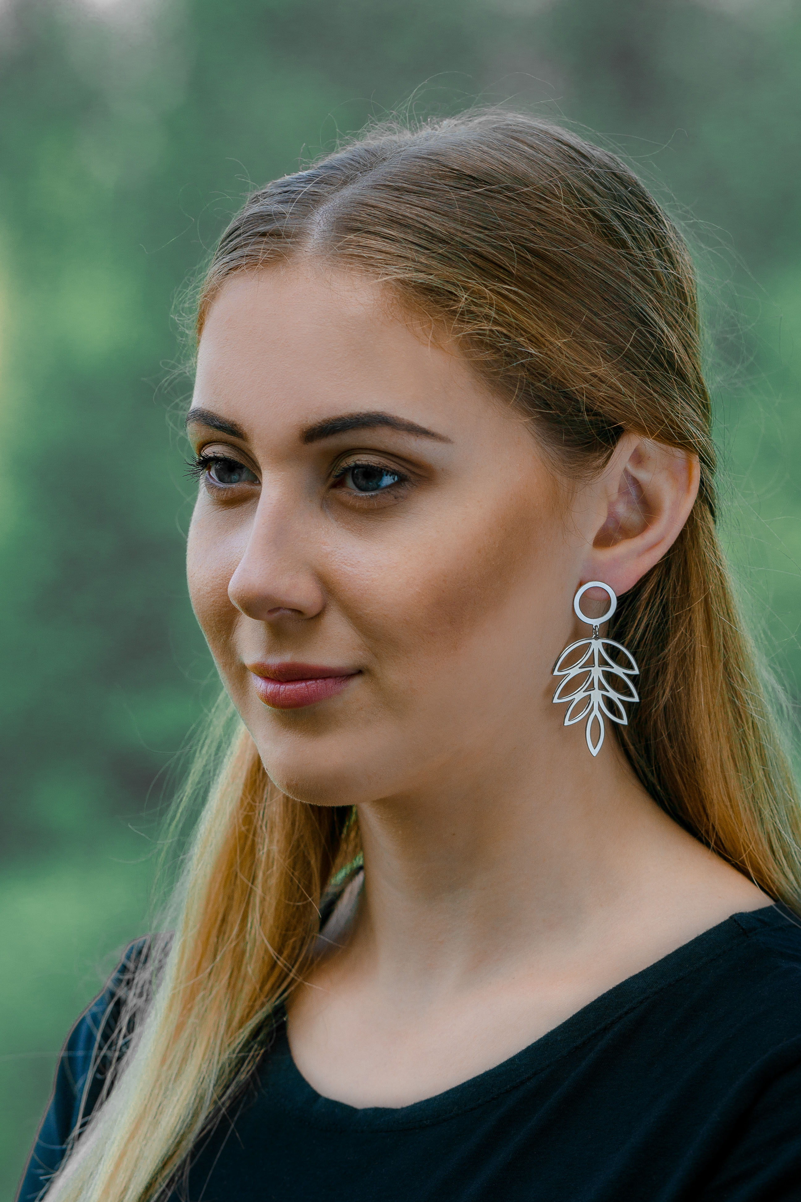 Náušnice list jarabiny