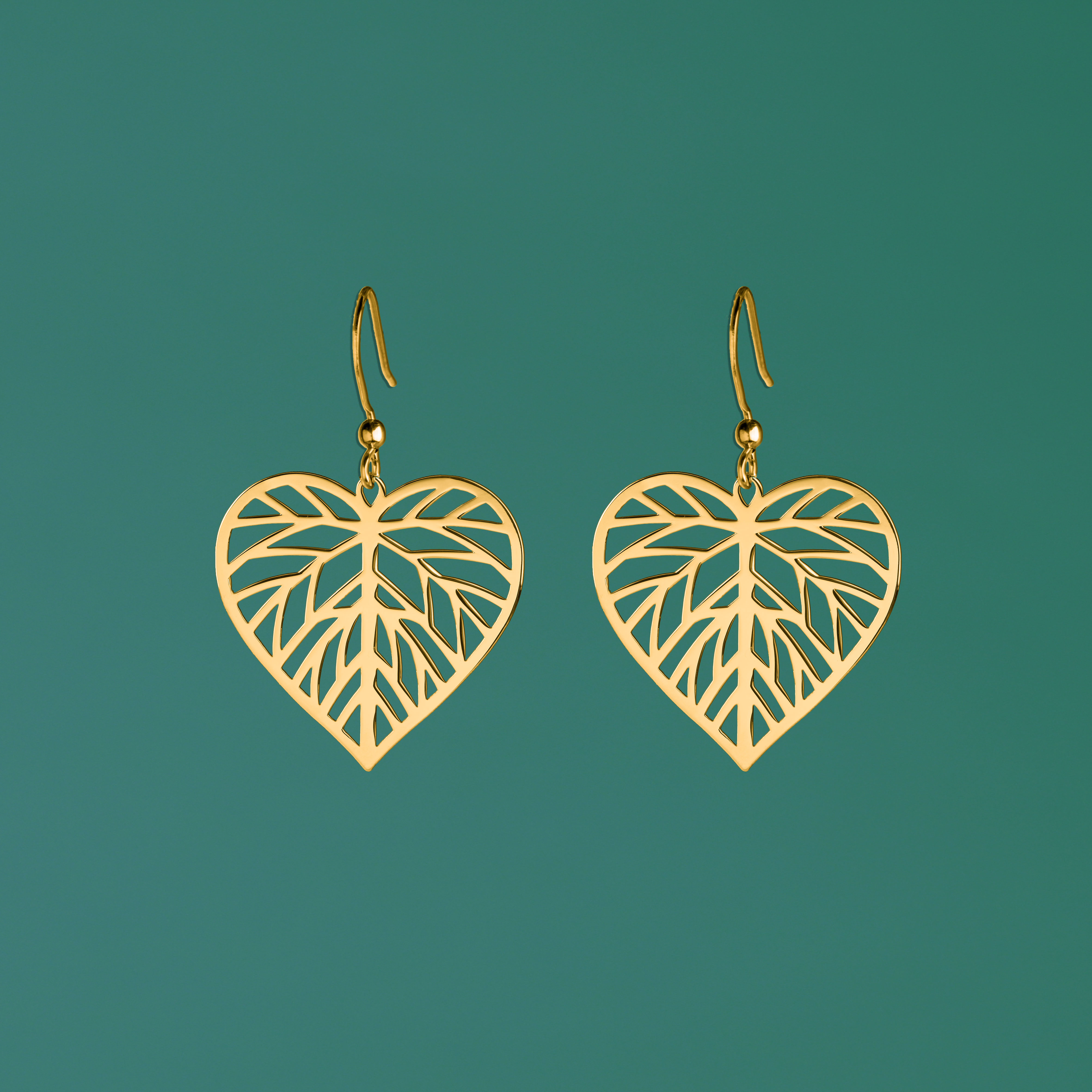 Náušnice lipový list - mini