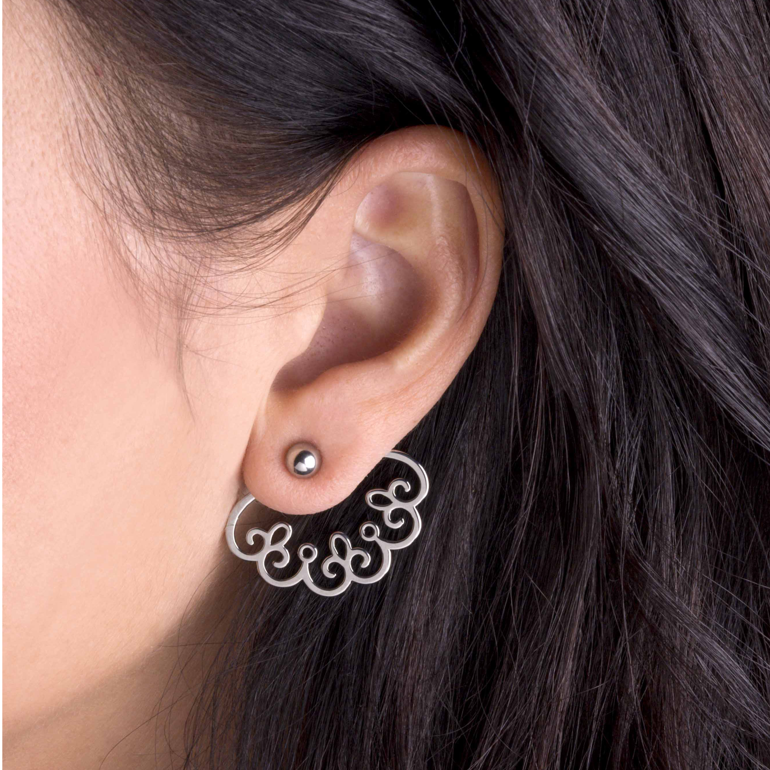 Záušnice čipka - malý vejárik 1