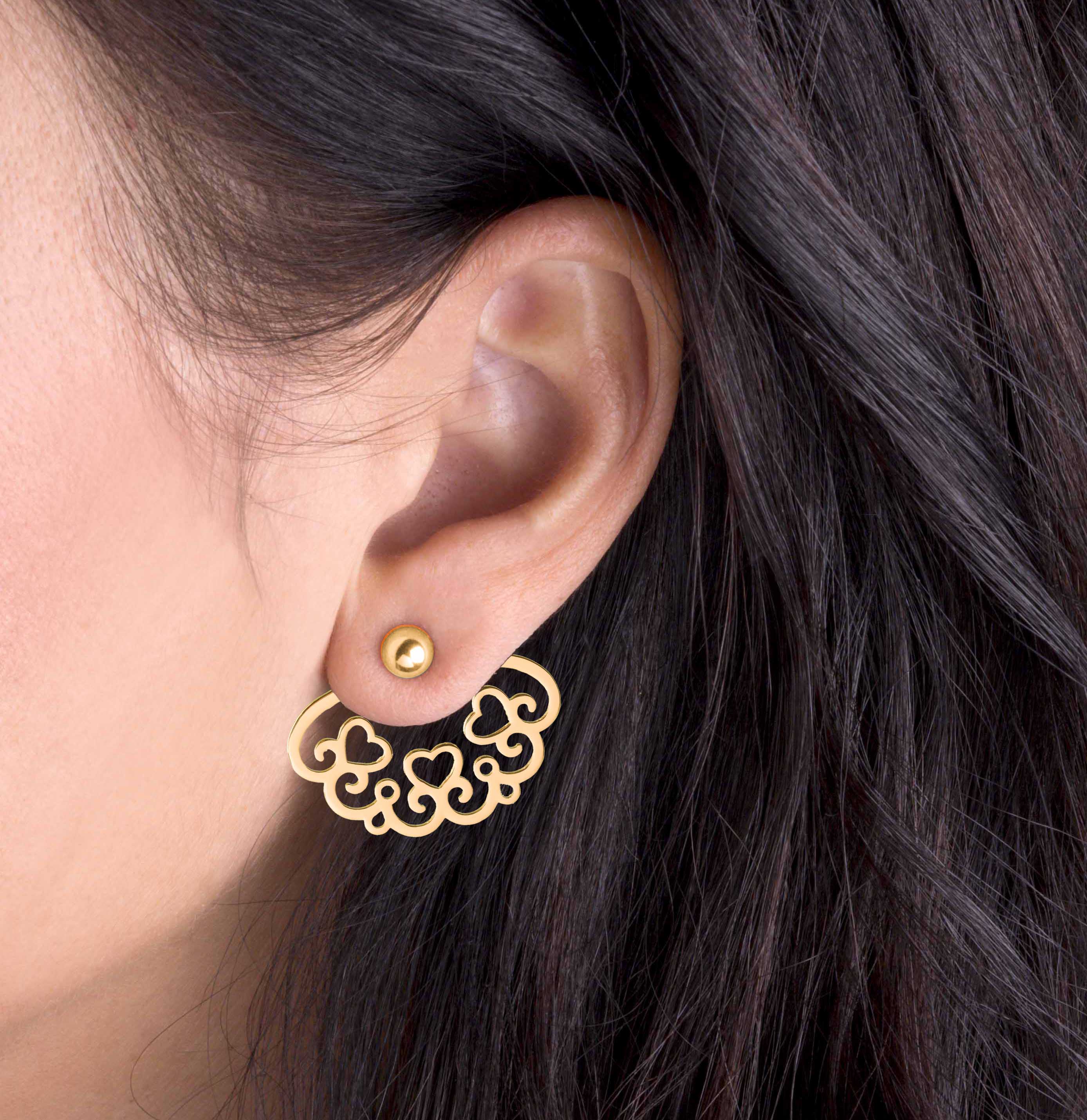 Záušnice čipka - malý vejárik 5