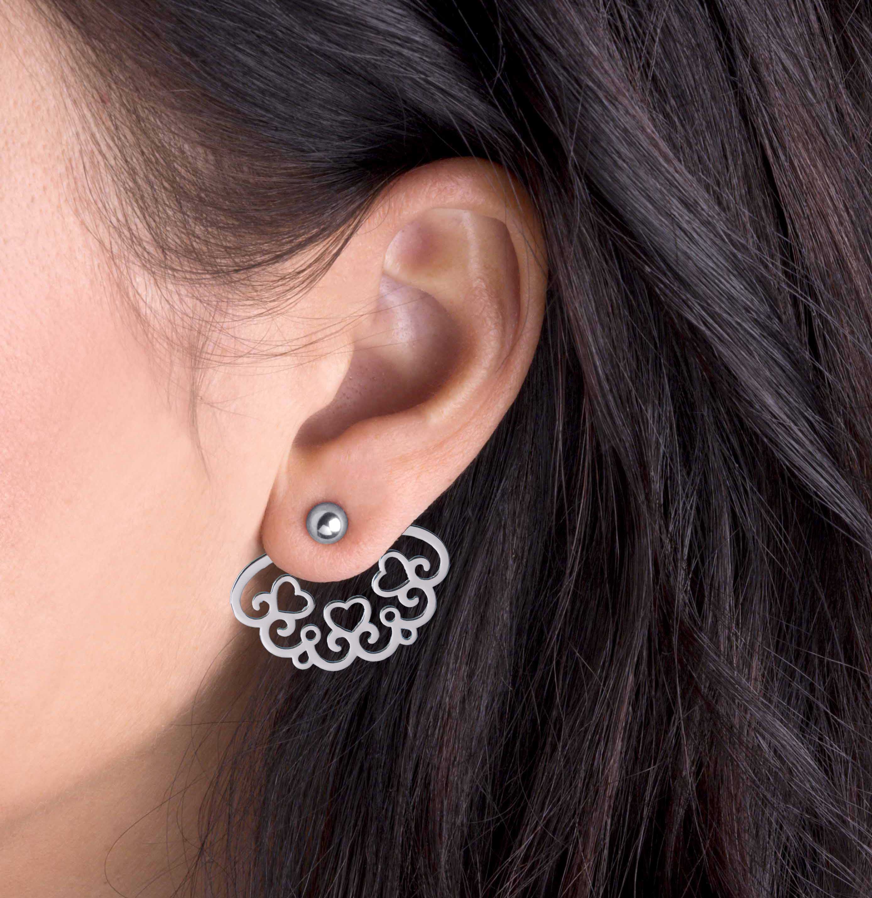 Záušnice čipka - malý vejárik 5