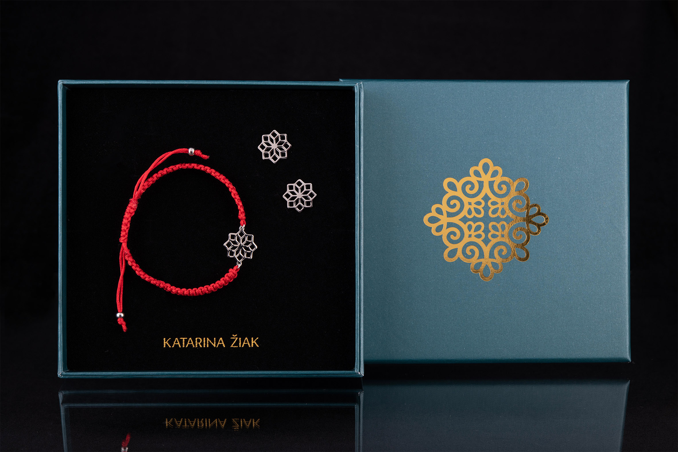 Napichovacie náušnice geometria - hviezda 2