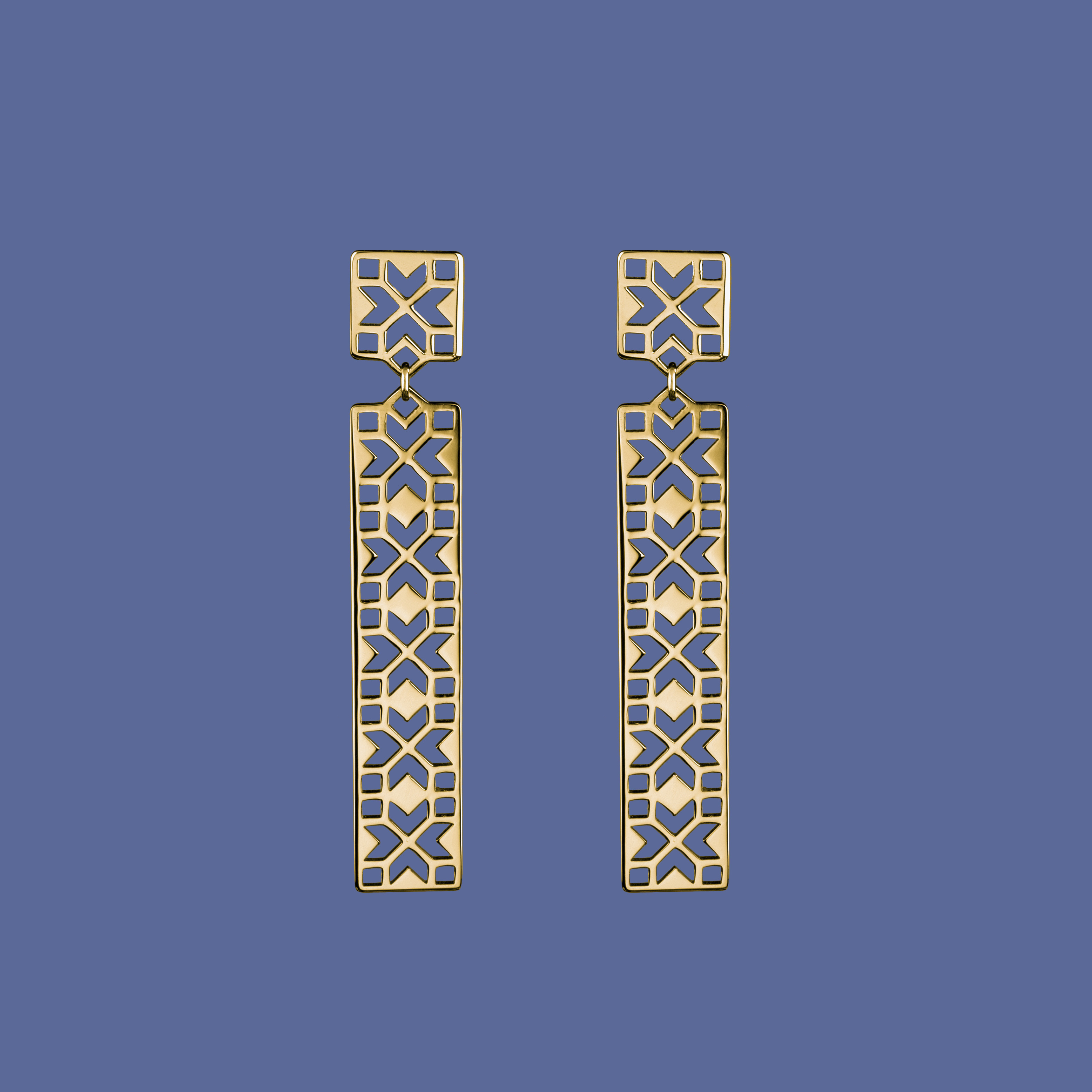 Náušnice geometria - pás 2