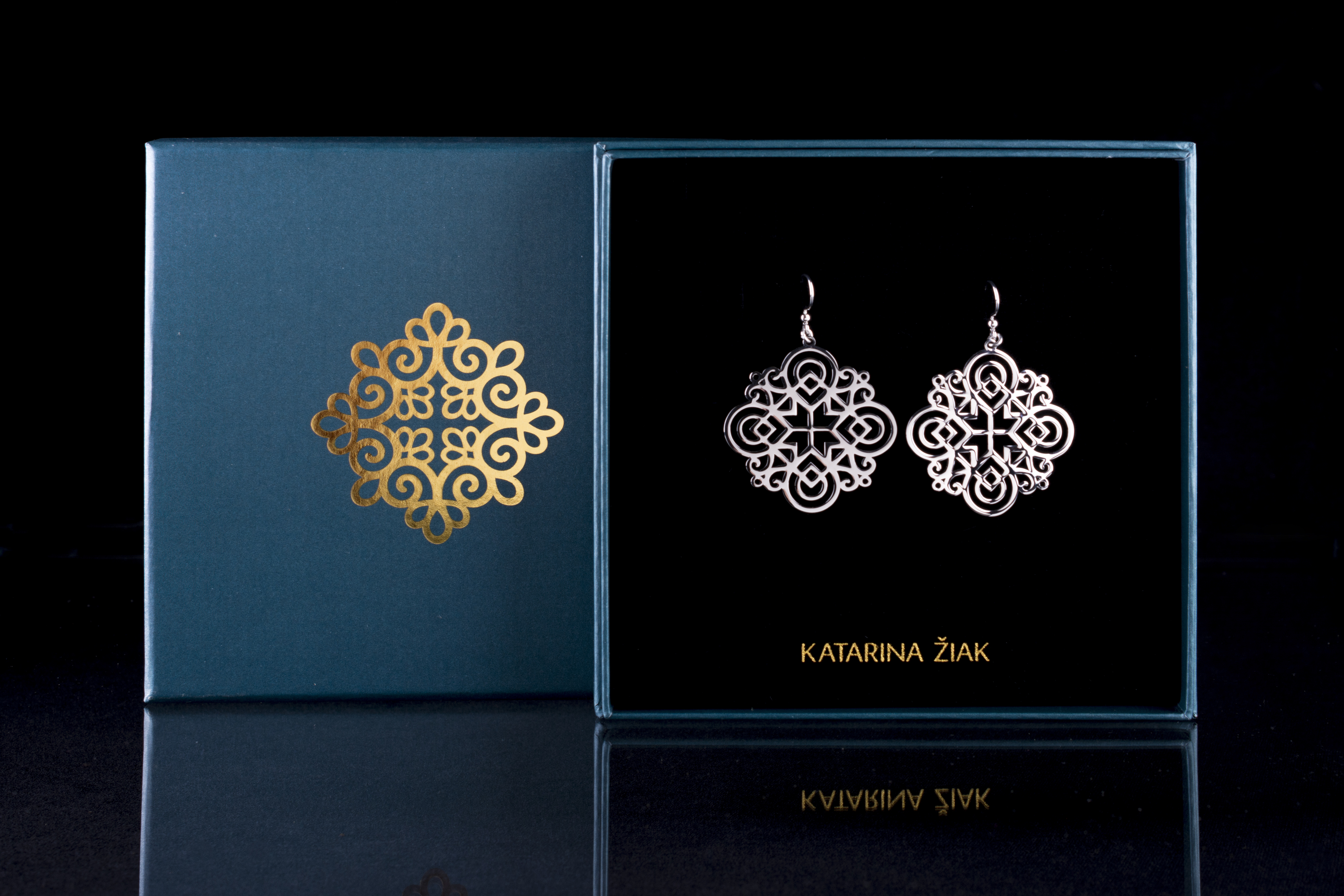 Náušnice gatra - štvorec 1