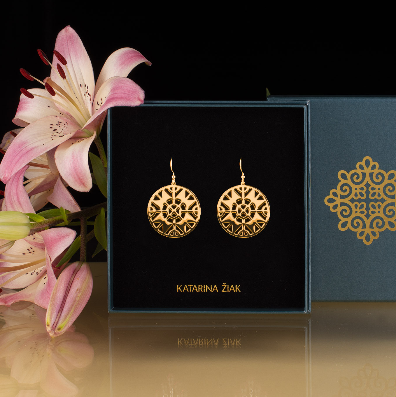 Náušnice gatra - kruh 2