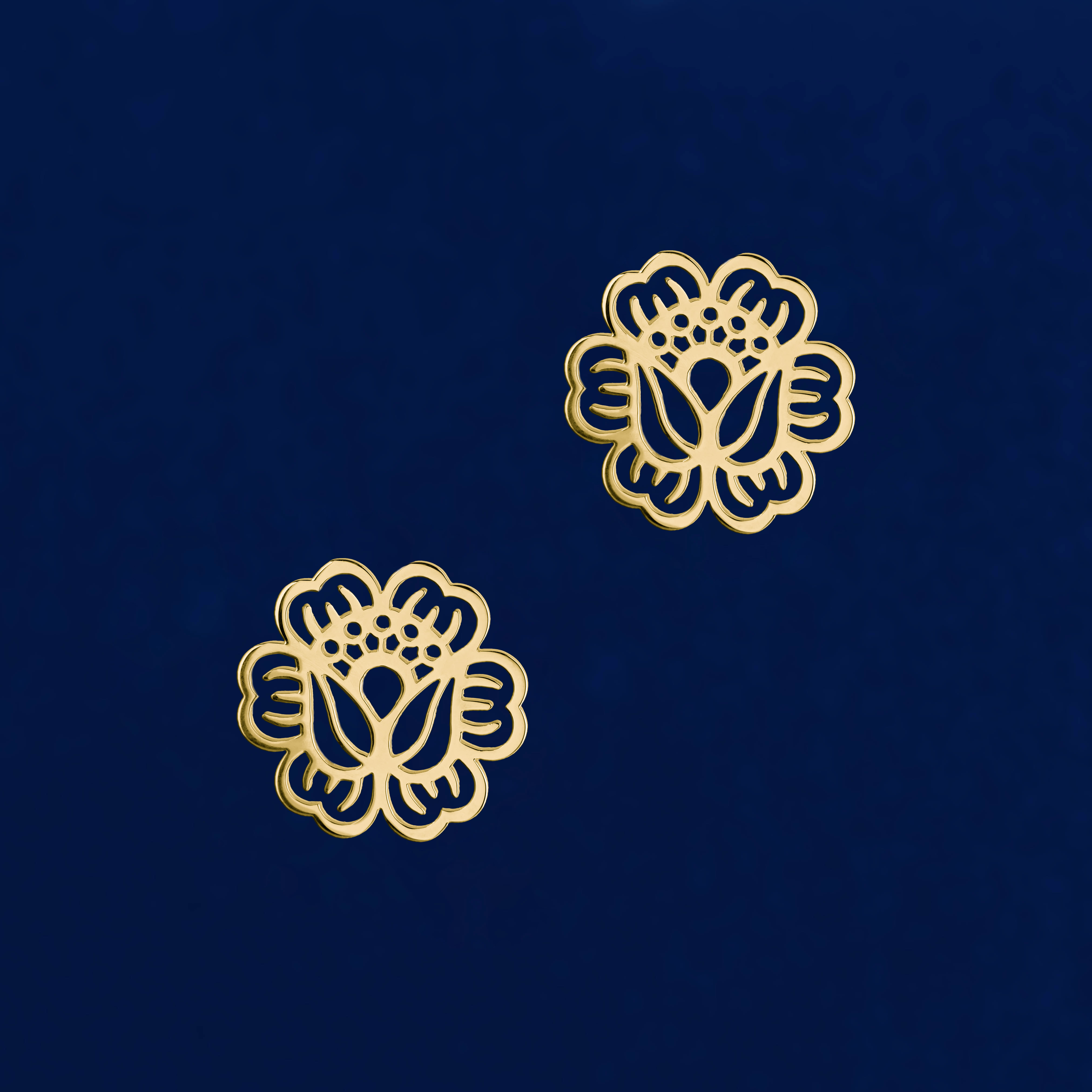 Napichovacie náušnice - mak