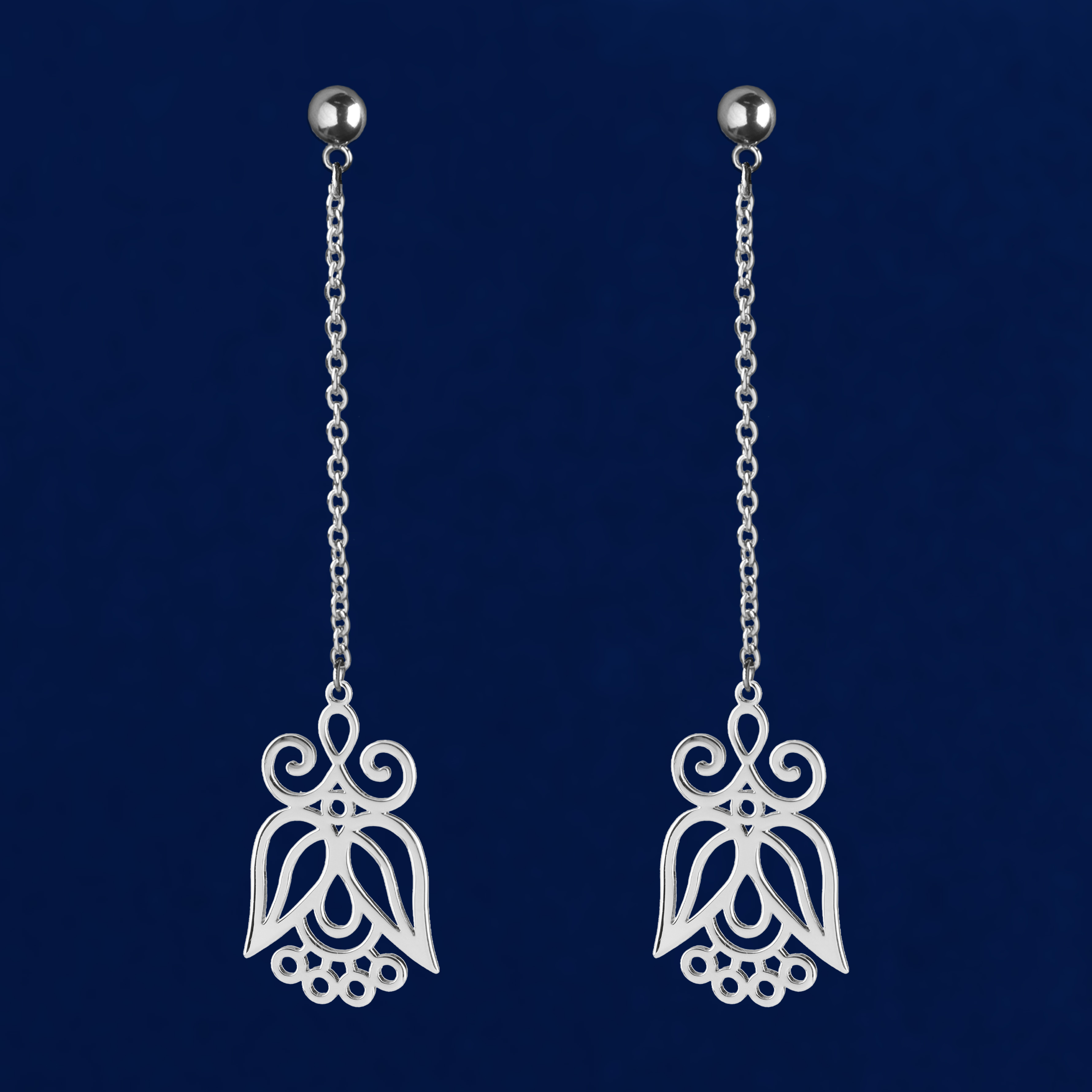 Náušnice mak 2 na retiazke