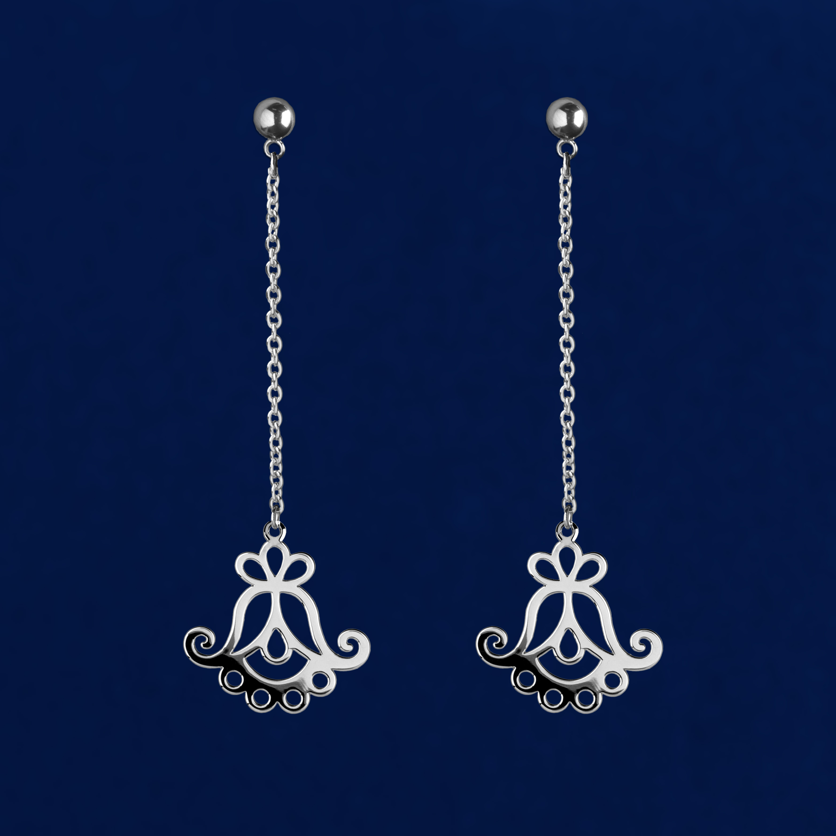 Náušnice zvonček 1 na retiazke