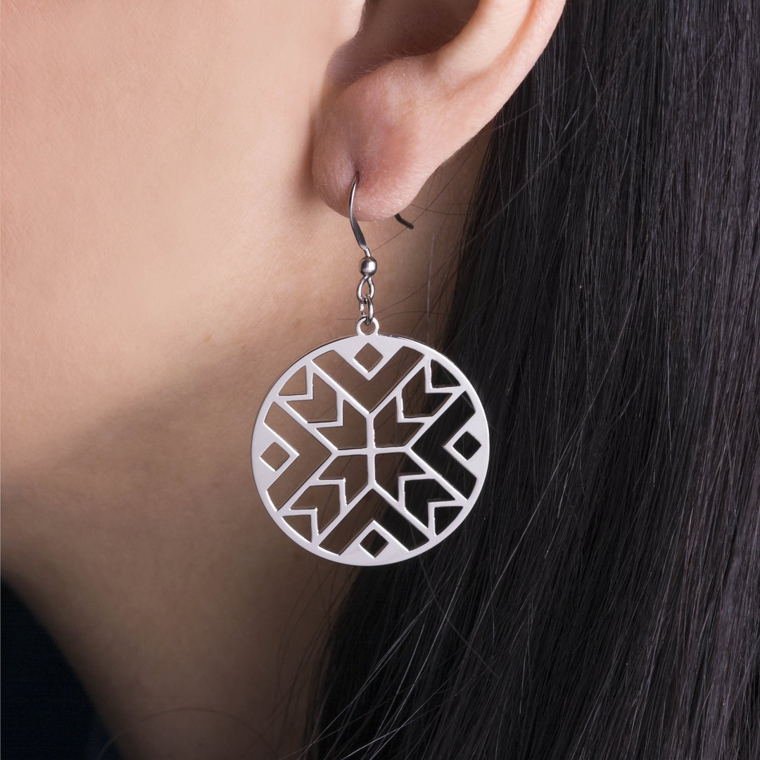 Náušnice geometria - kruh 1