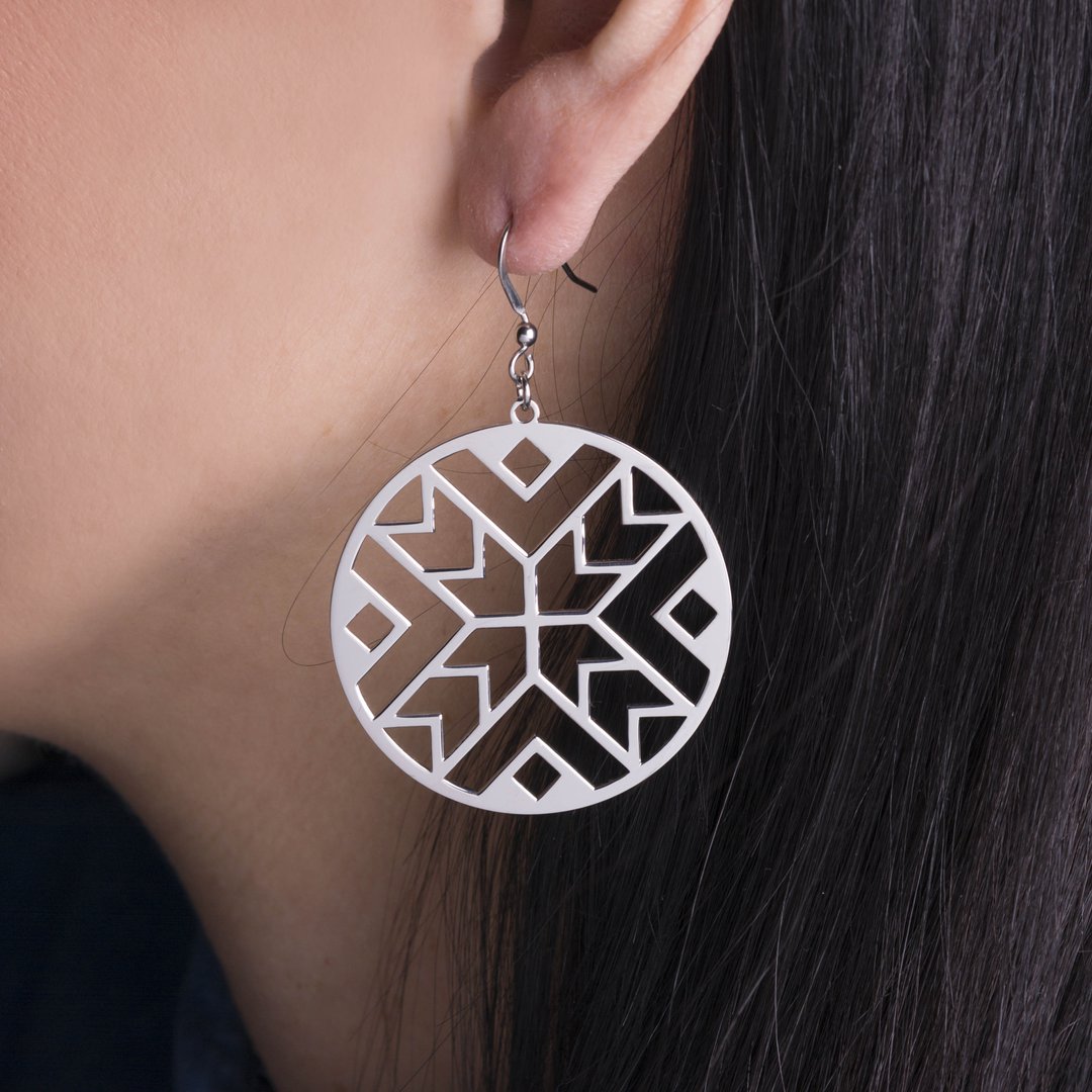 Náušnice geometria - kruh 1