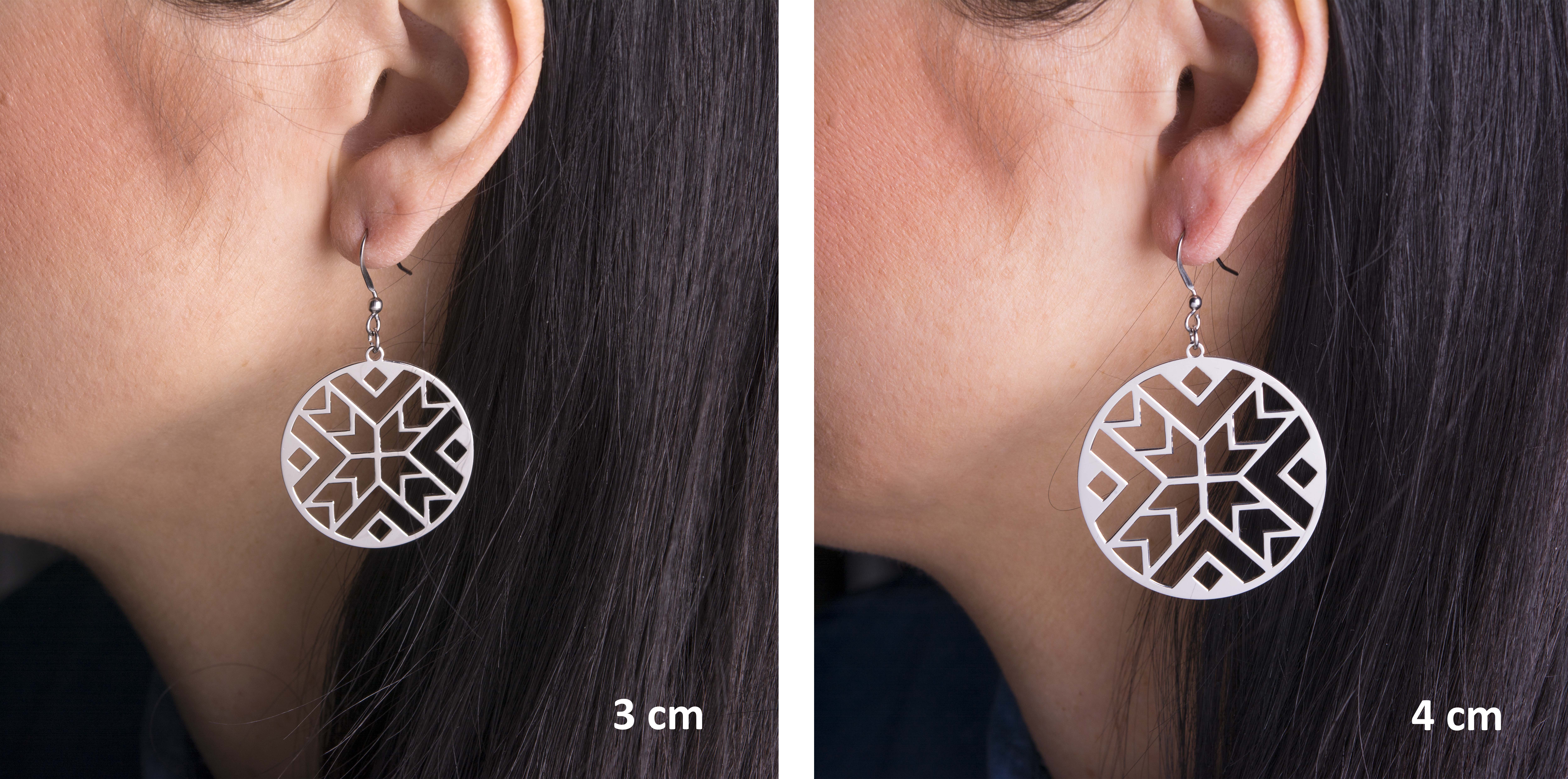 Náušnice geometria - kruh 1