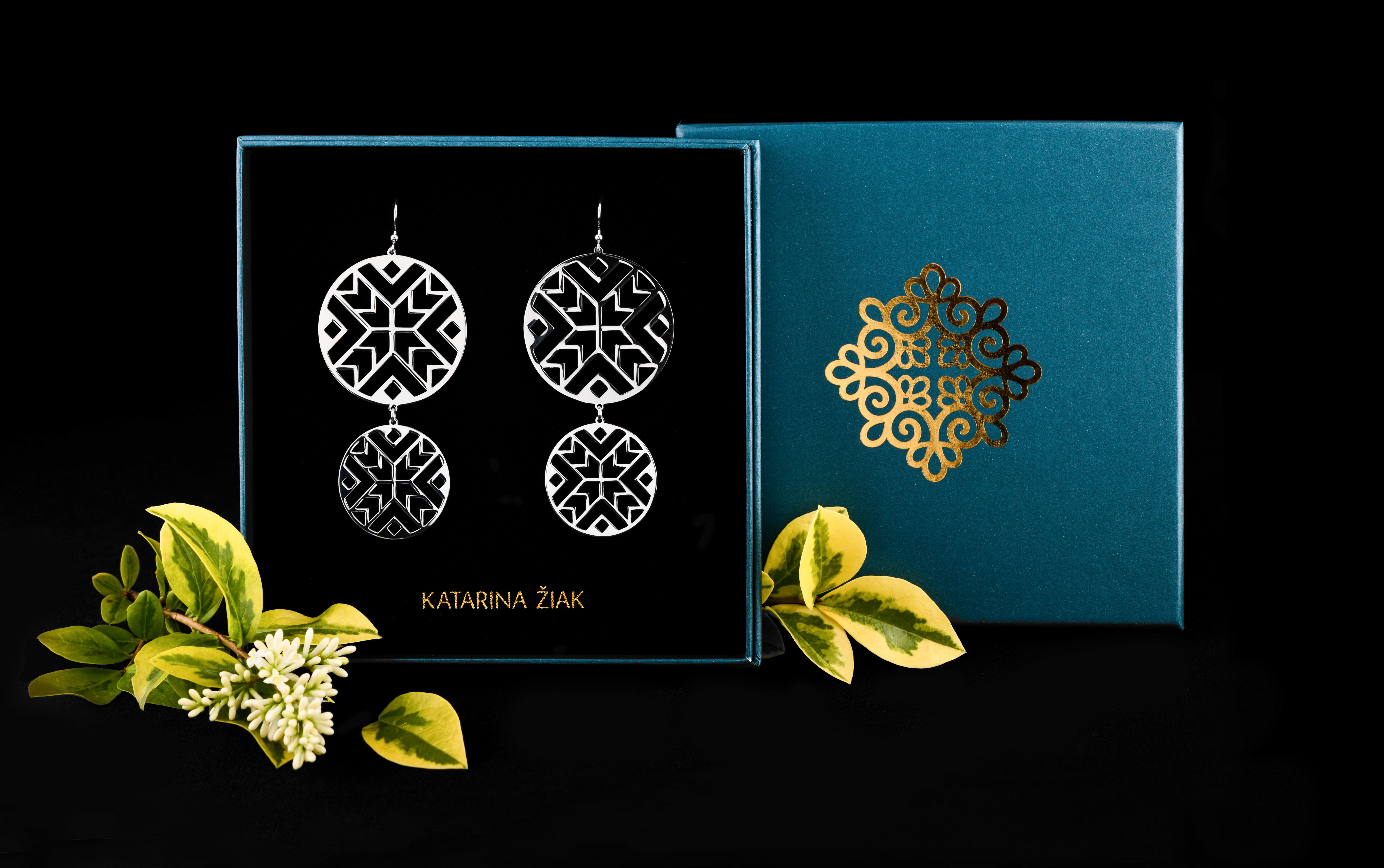 Náušnice geometria - kruh 2