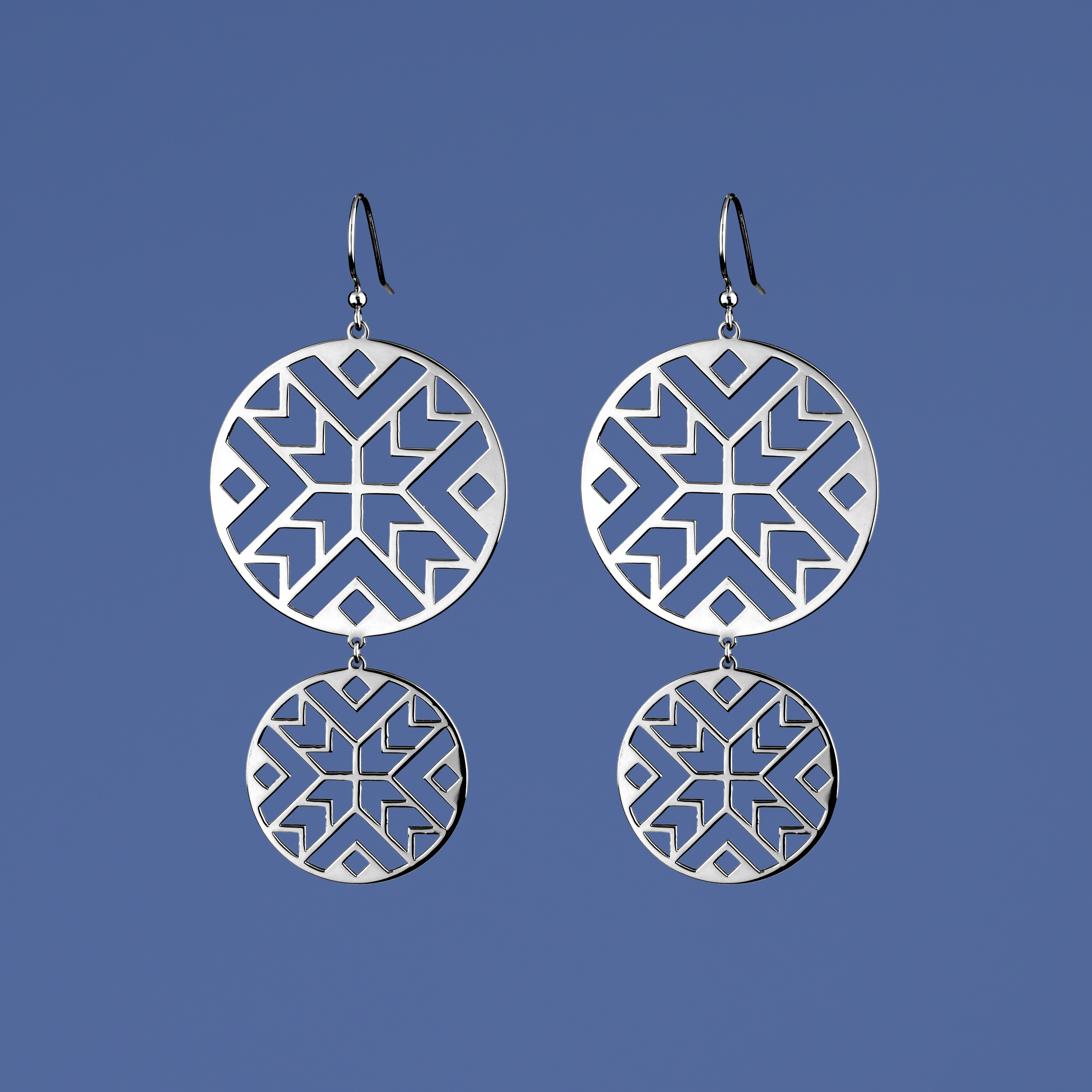 Náušnice geometria - kruh 2