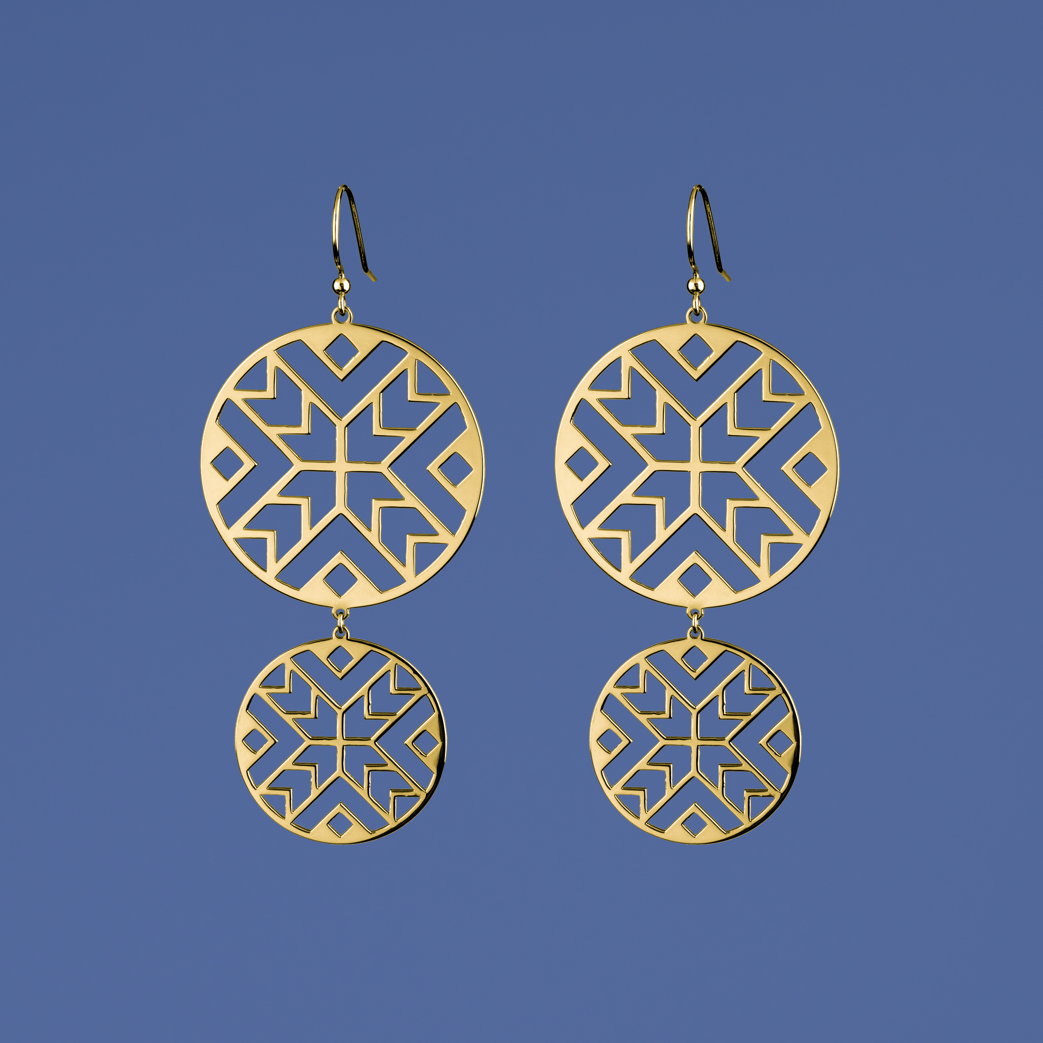 Náušnice geometria - kruh 2