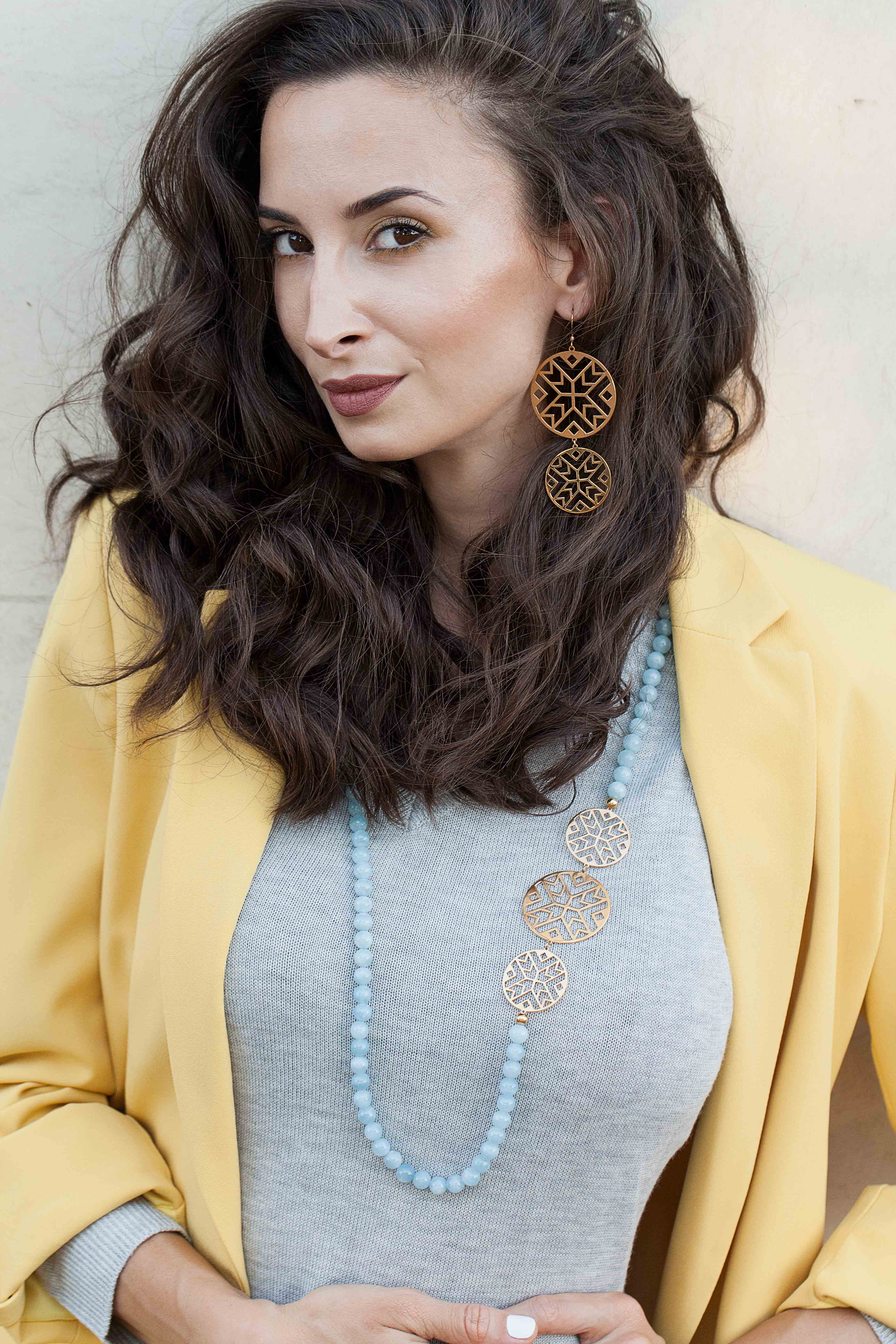 Náušnice geometria - kruh 2