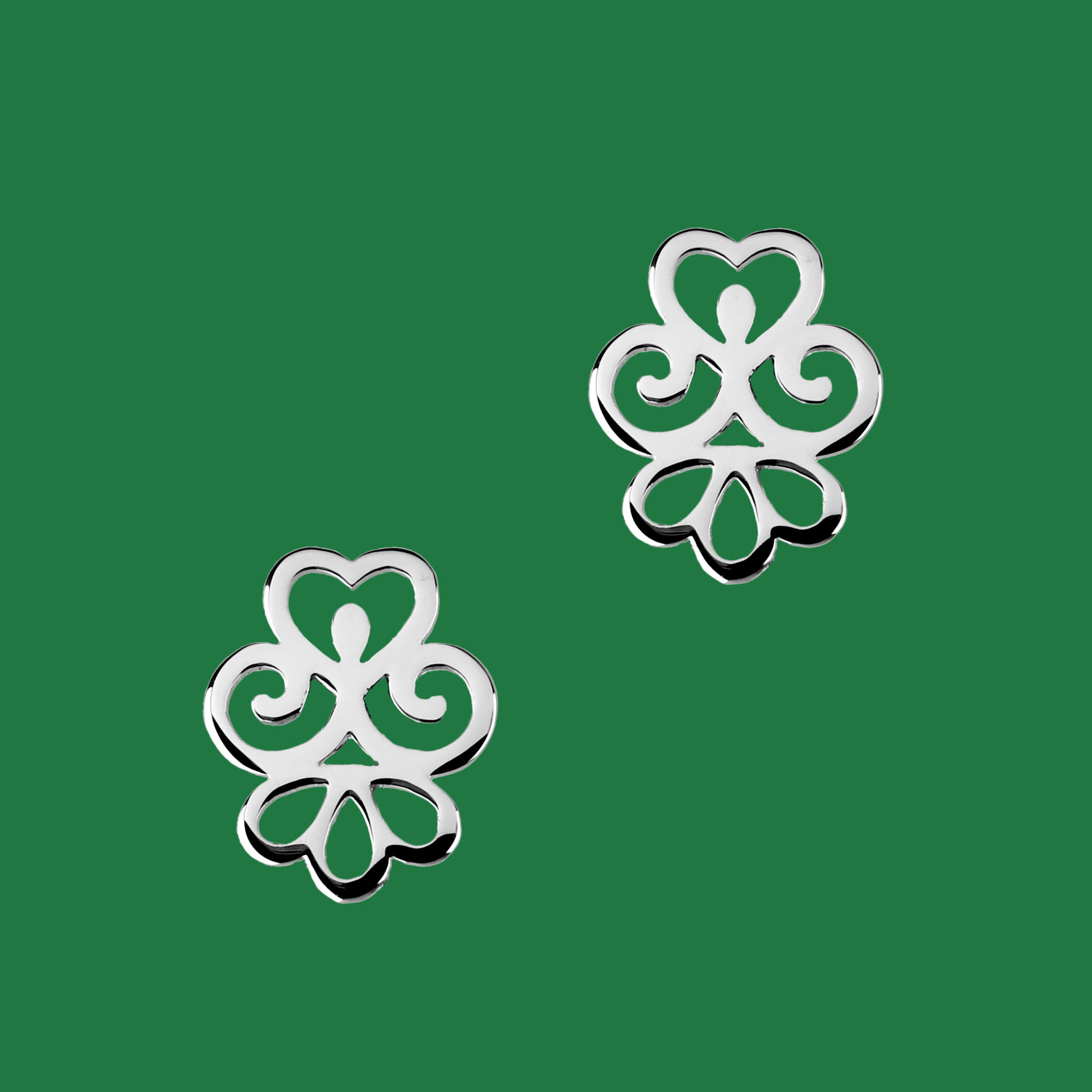 Napichovacie náušnice čipka - ornament 2