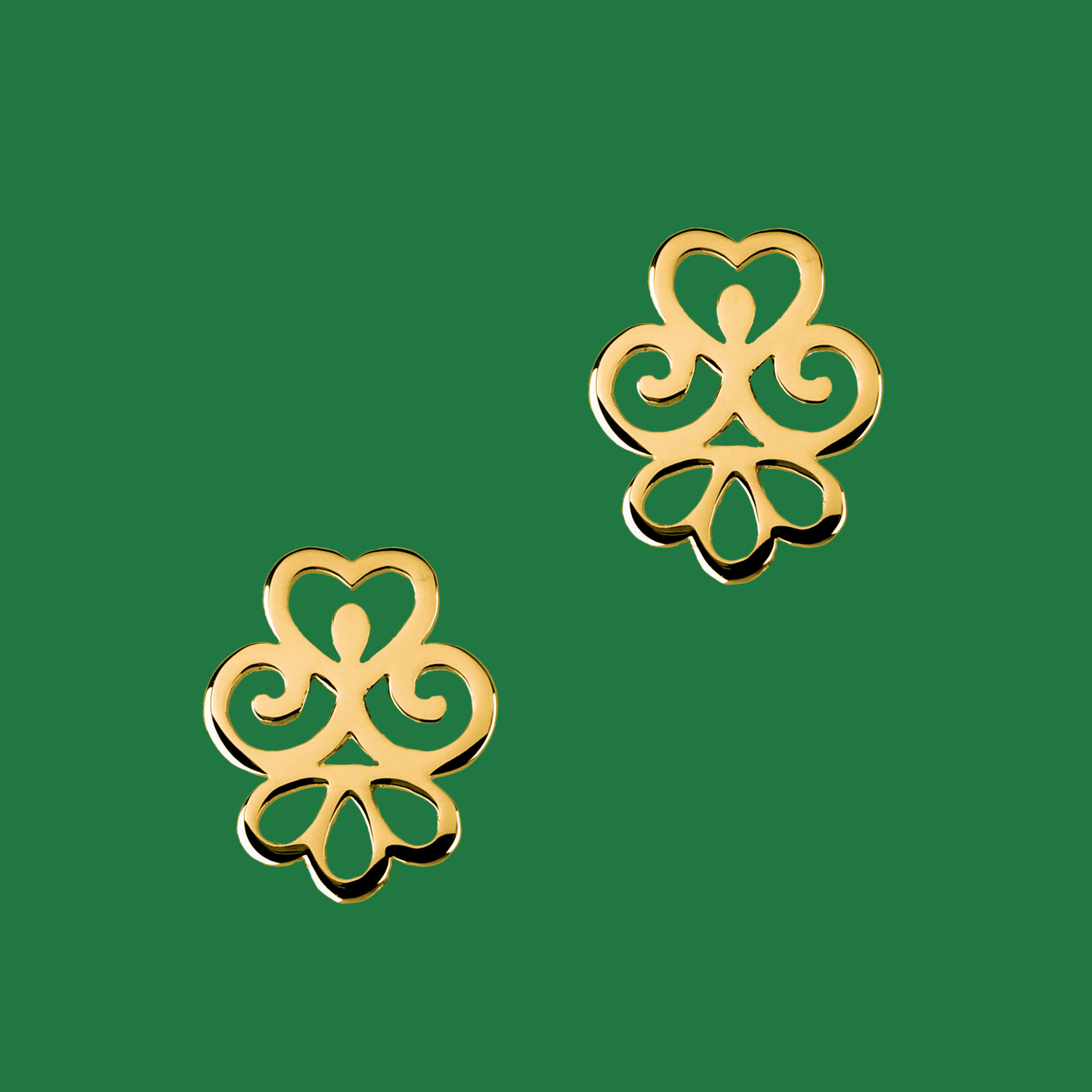 Napichovacie náušnice čipka - ornament 2