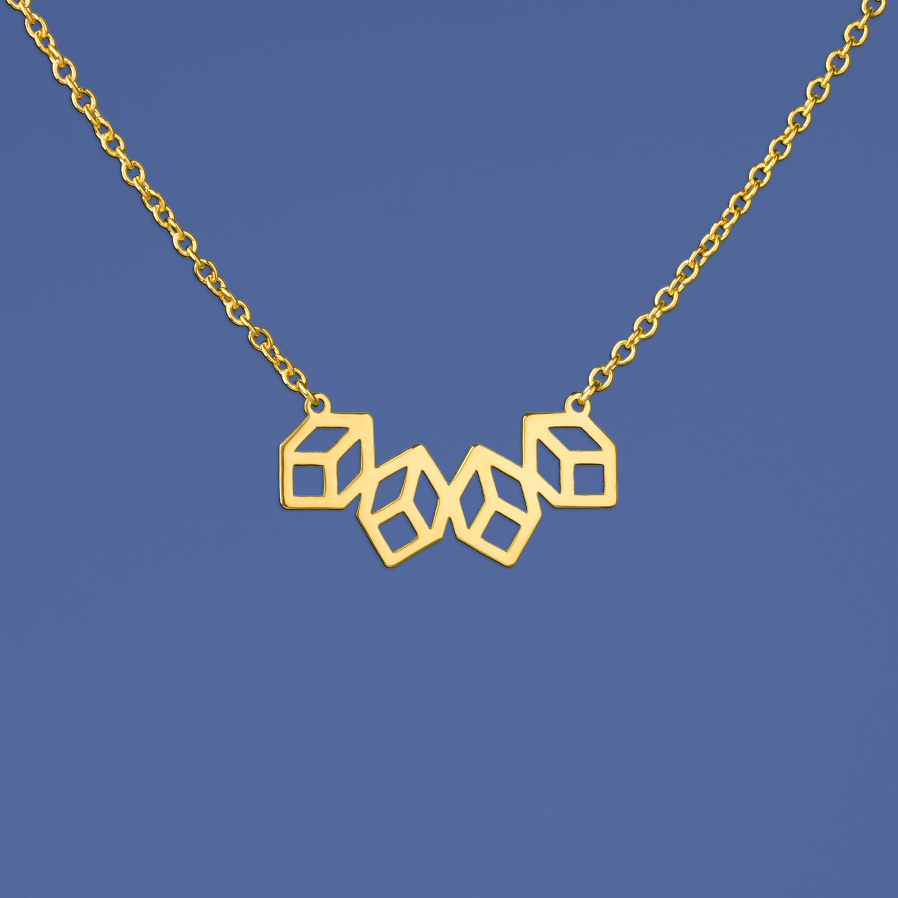 Náhrdelník geometria mini - krátky