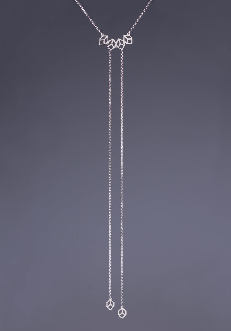 Náhrdelník geometria mini - dlhý