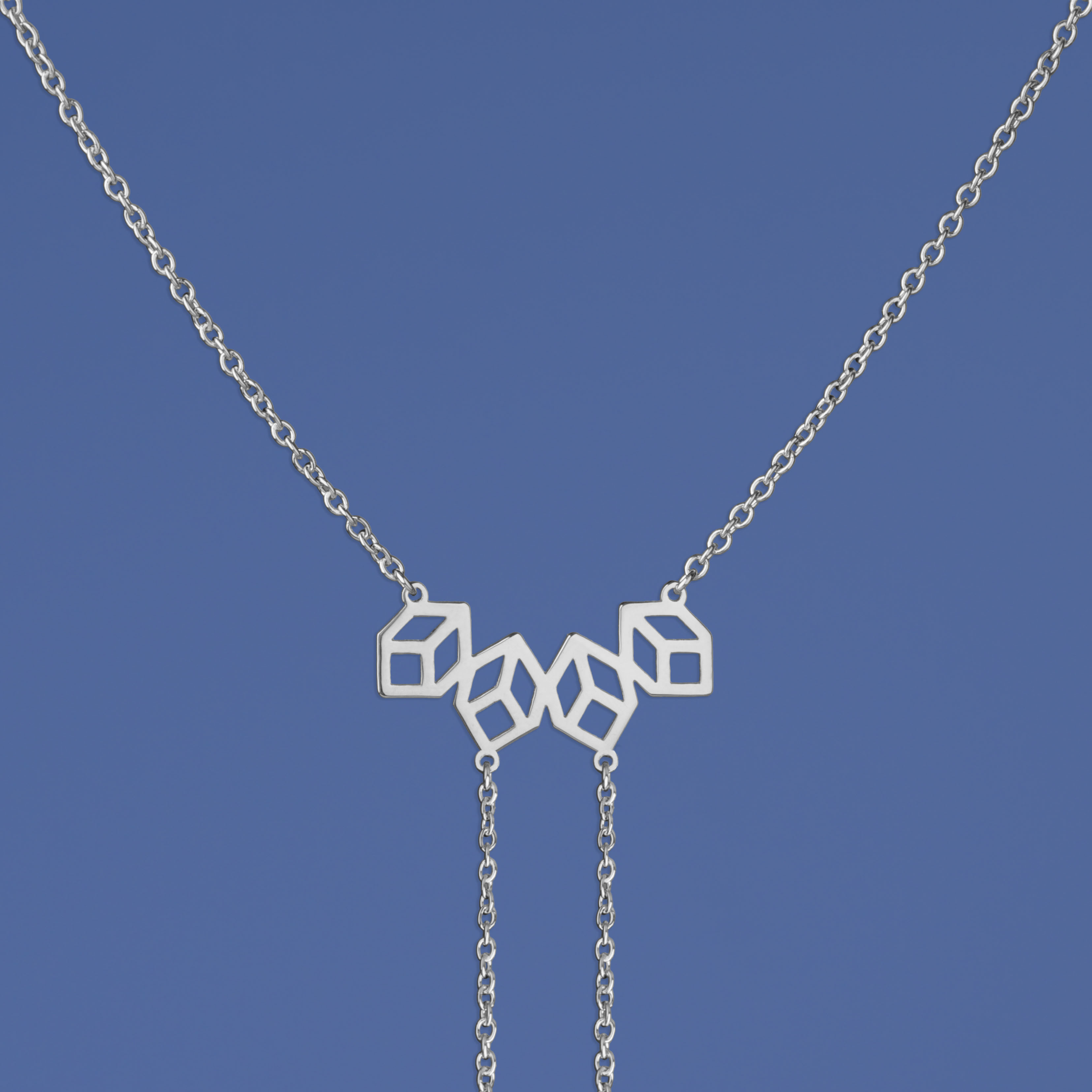 Náhrdelník geometria mini - dlhý