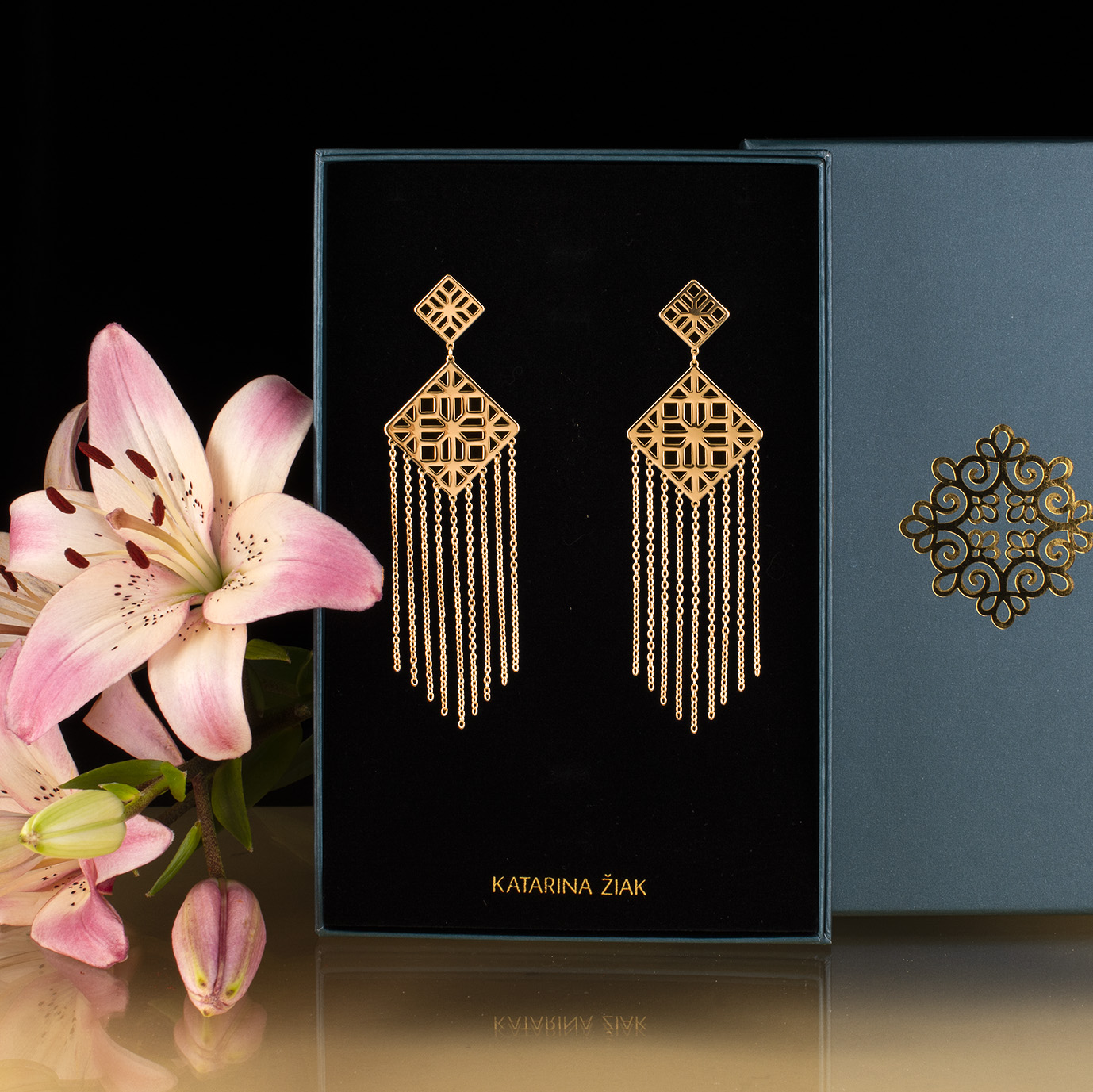 Náušnice gatra vodopád - veľké