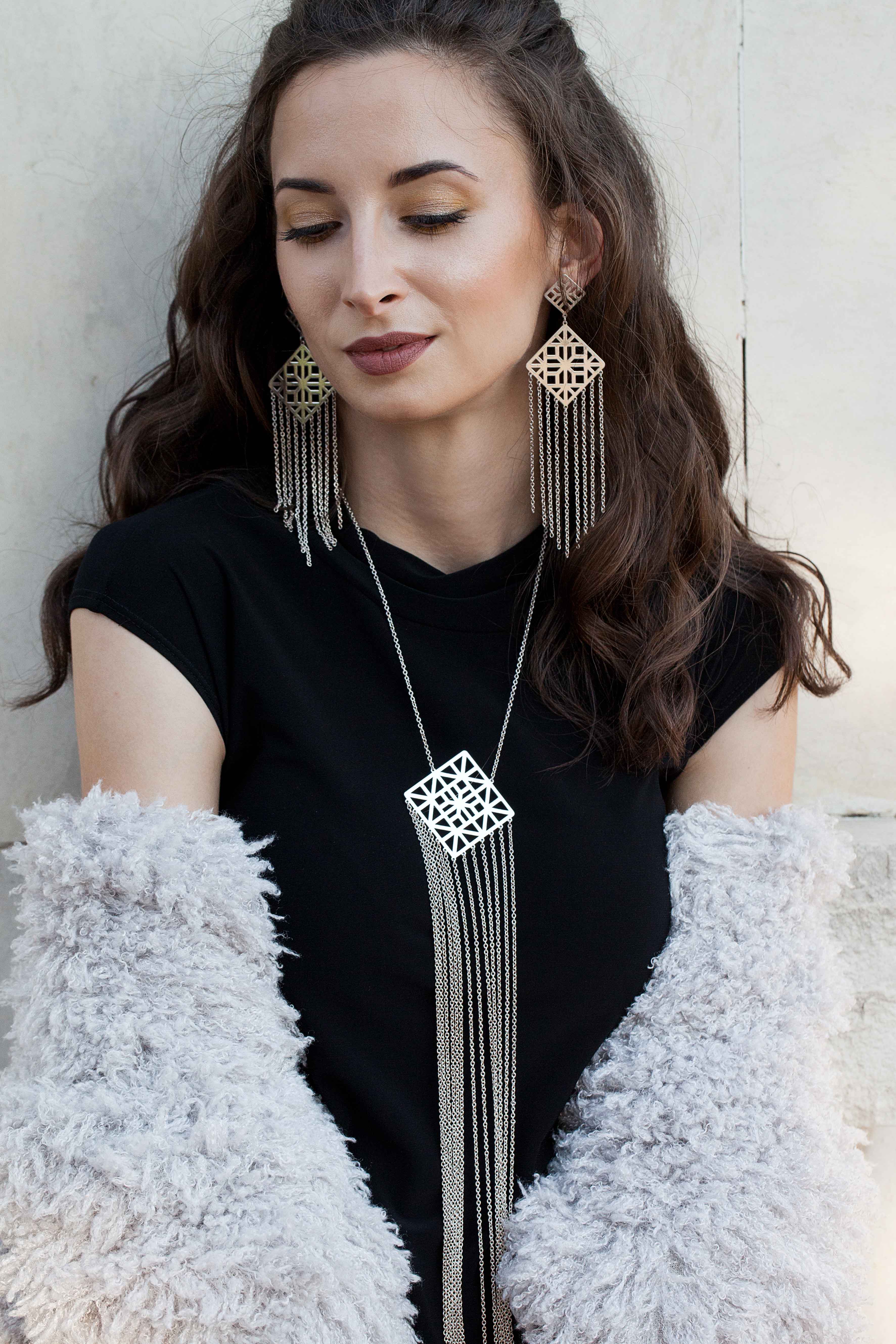 Náušnice gatra vodopád - veľké