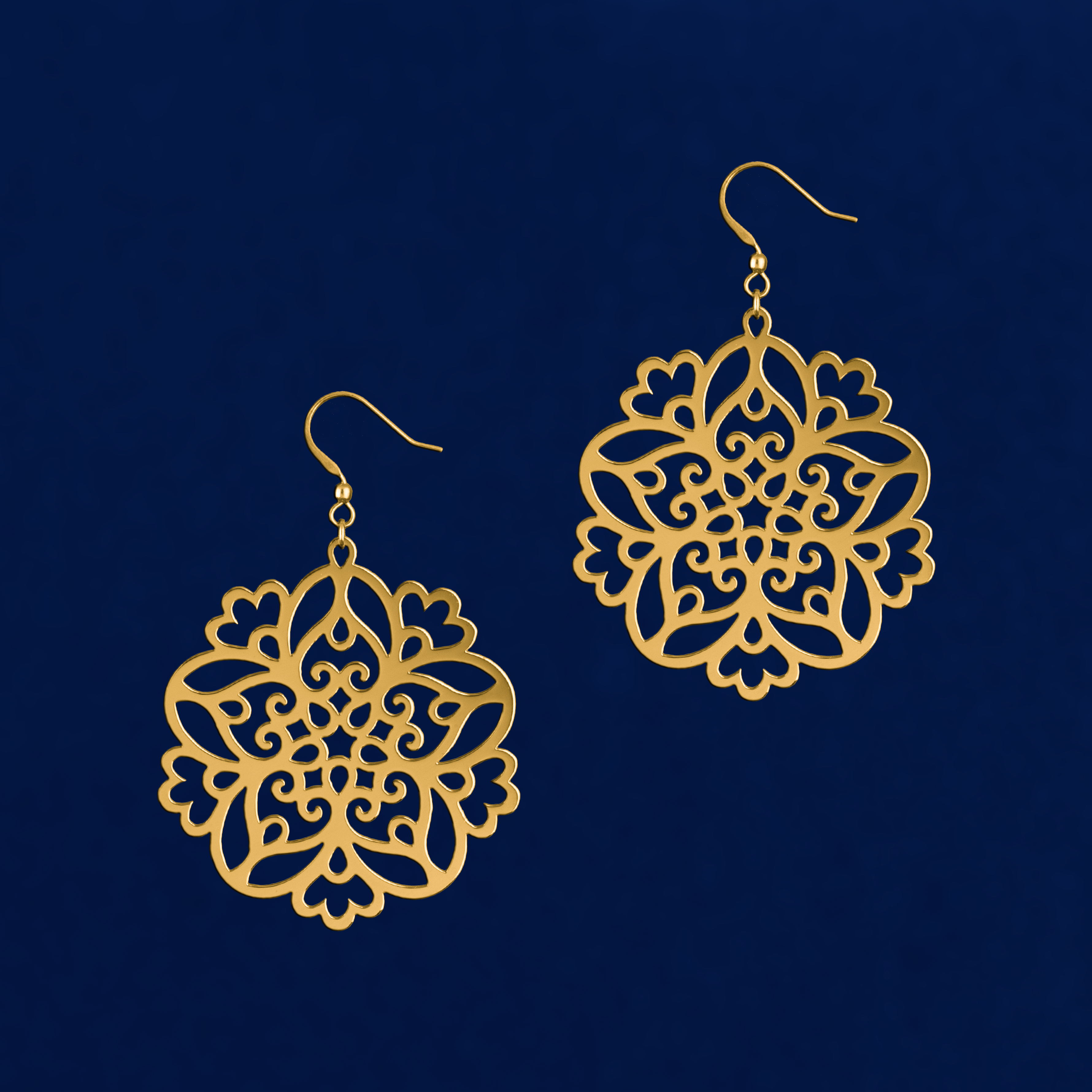 Náušnice konvalinky - ornament