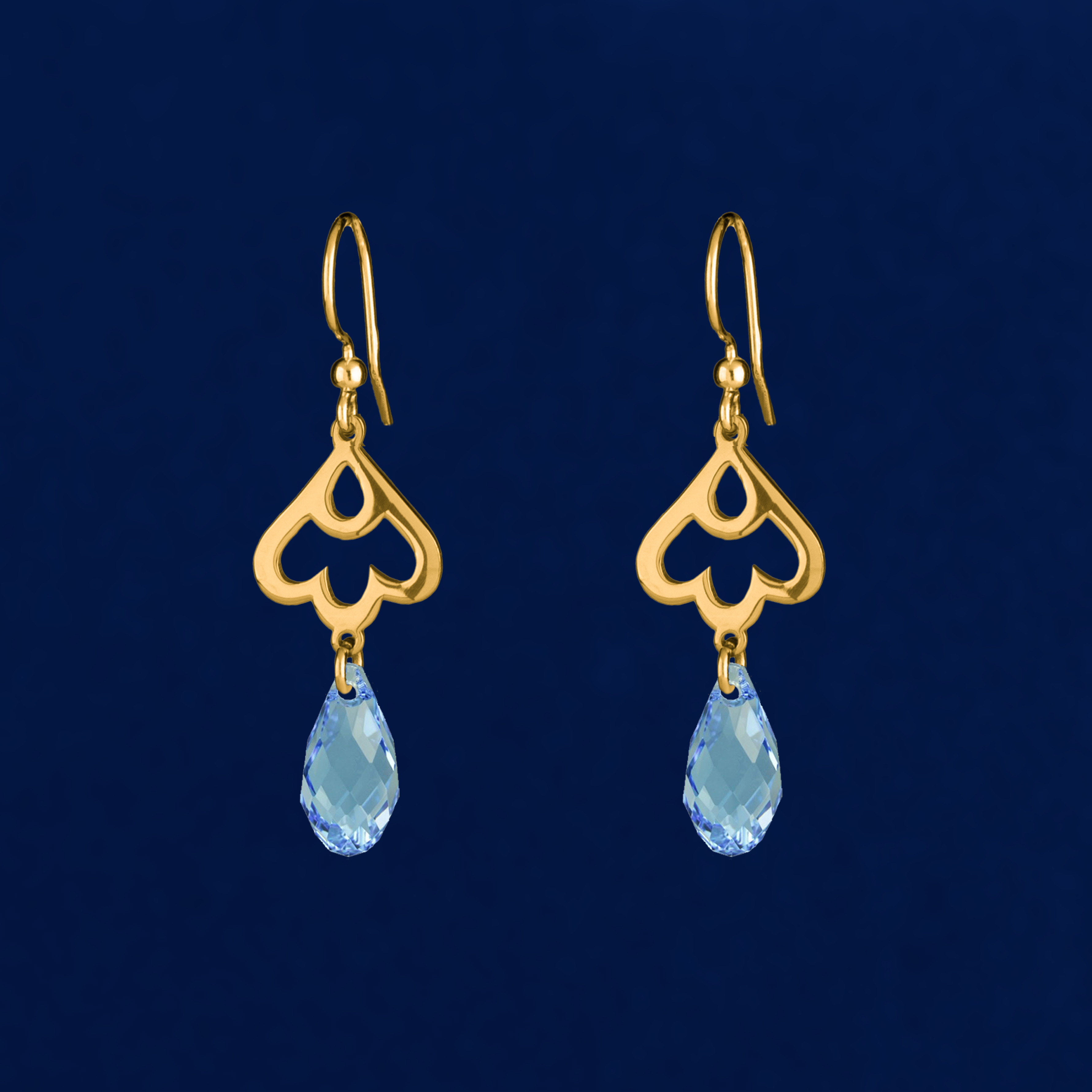 Náušnice snežienka swarovski - krátka