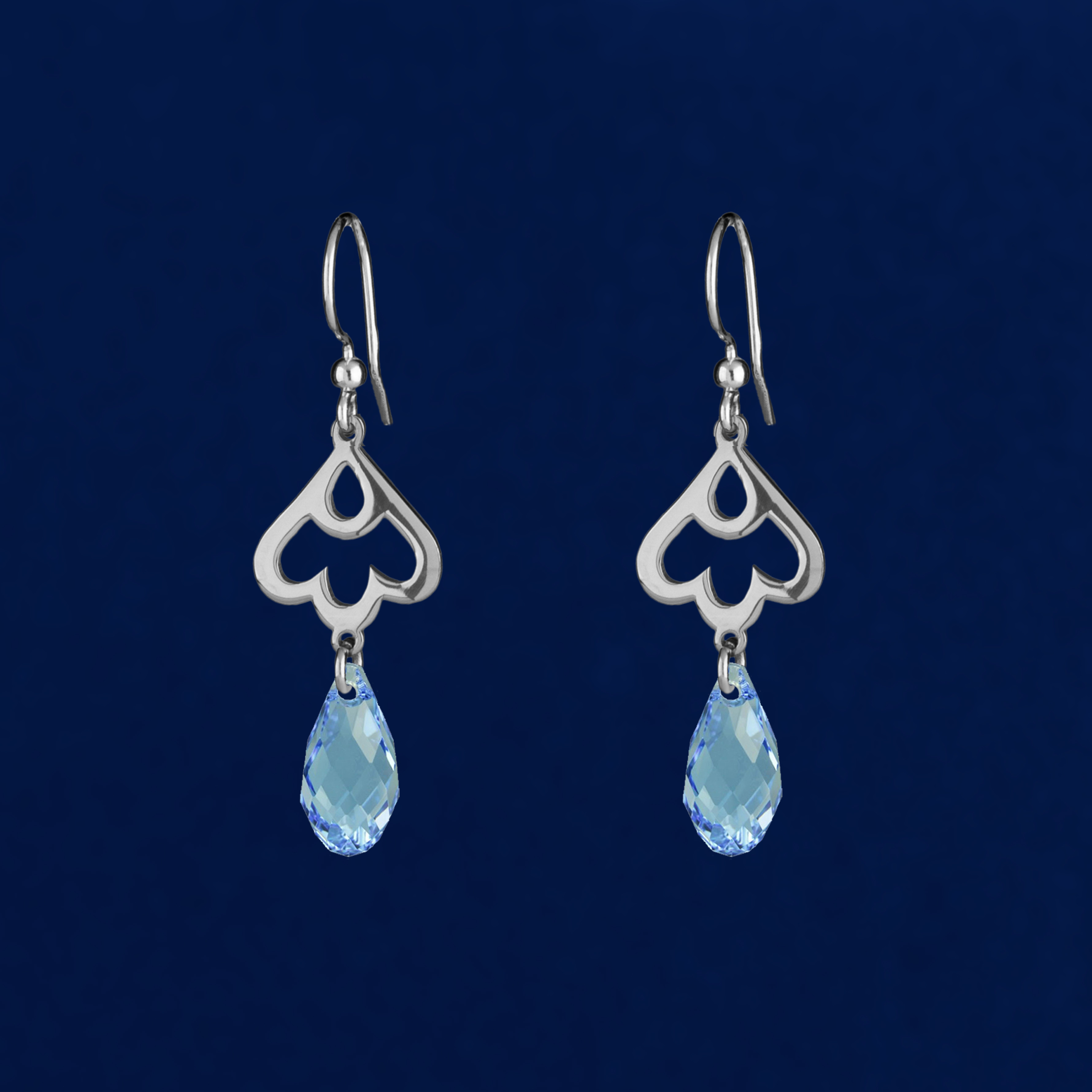 Náušnice snežienka swarovski - krátka