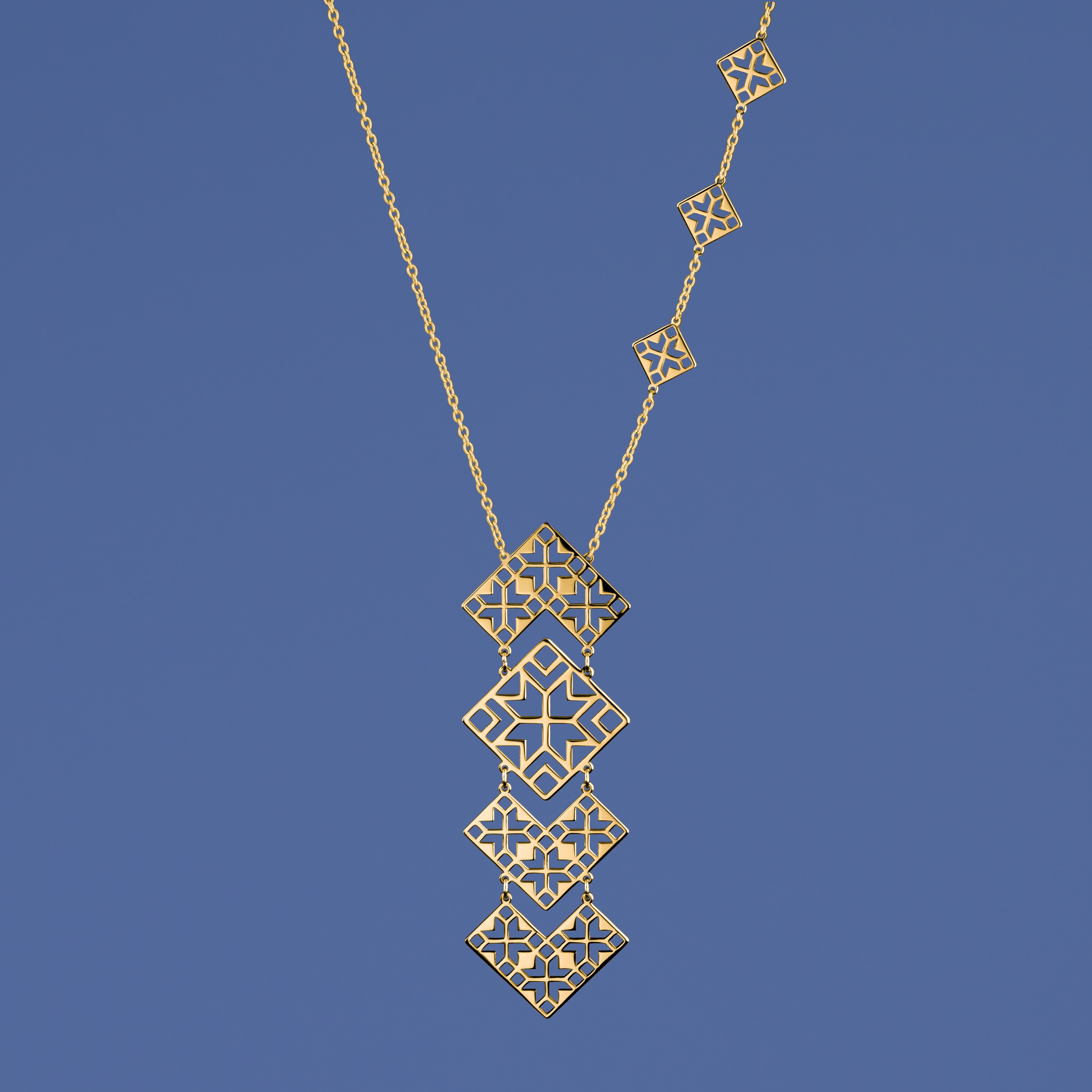 Náhrdelník geometria - skladaný 1