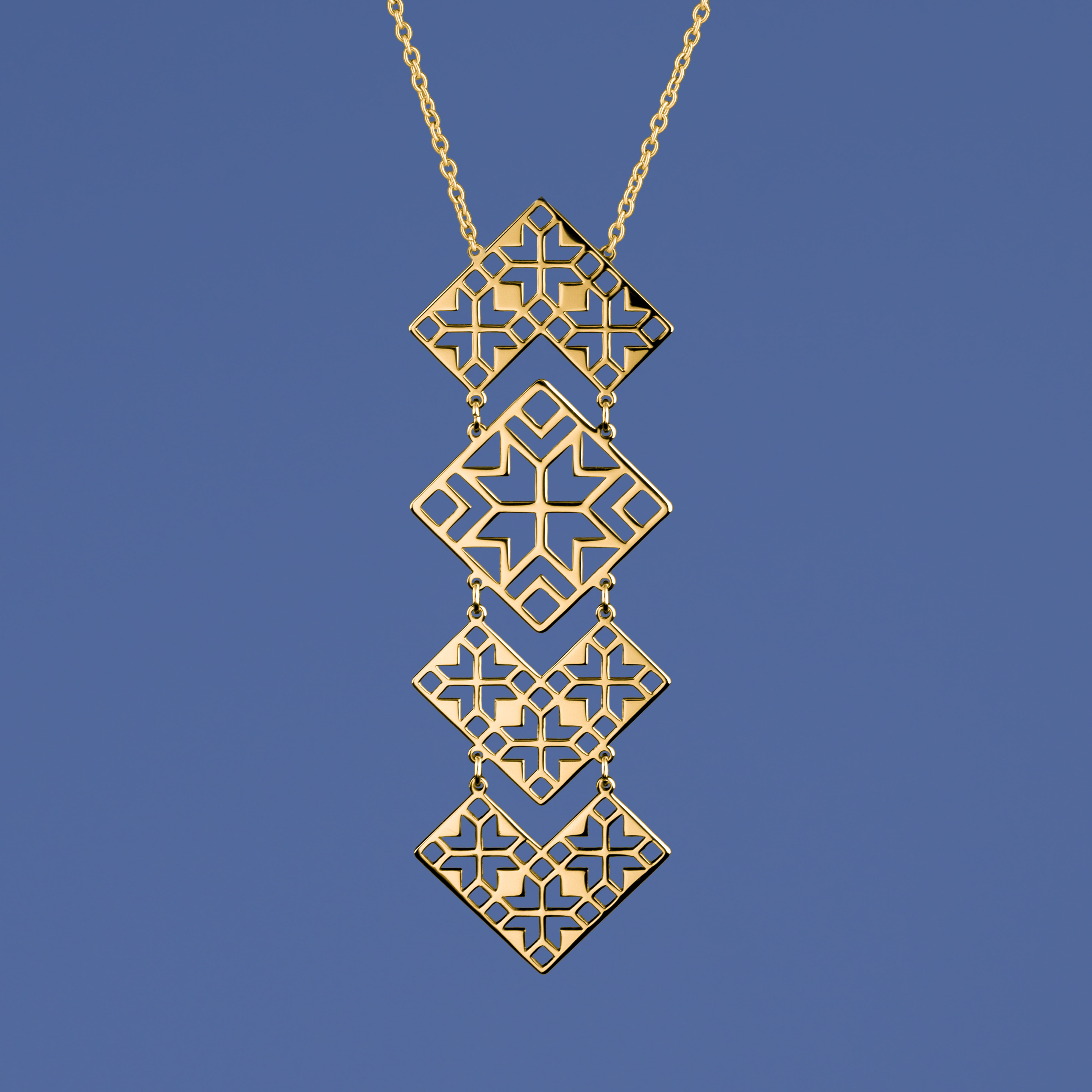 Náhrdelník geometria - skladaný 4