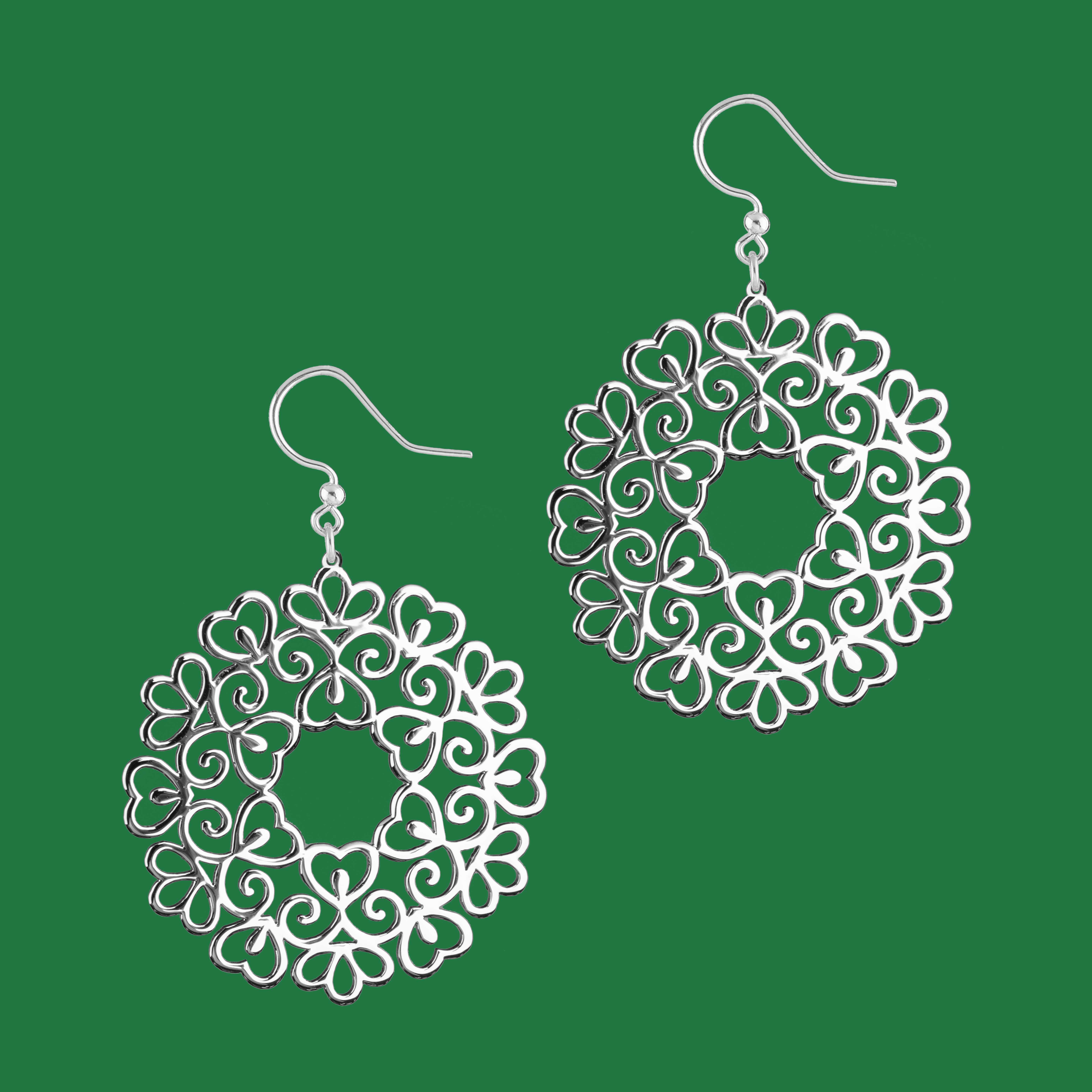 Náušnice čipka - ornament 1