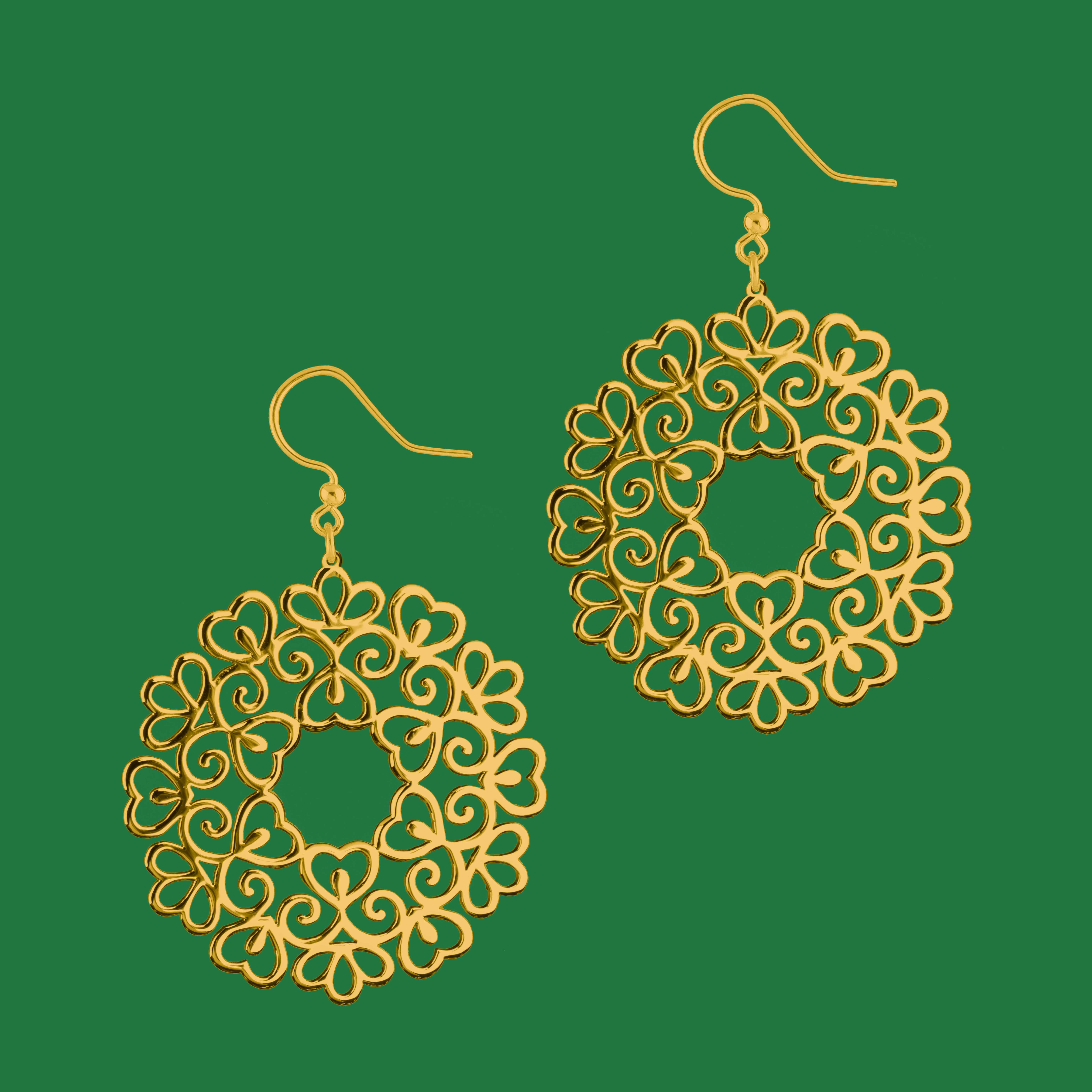 Náušnice čipka - ornament 1