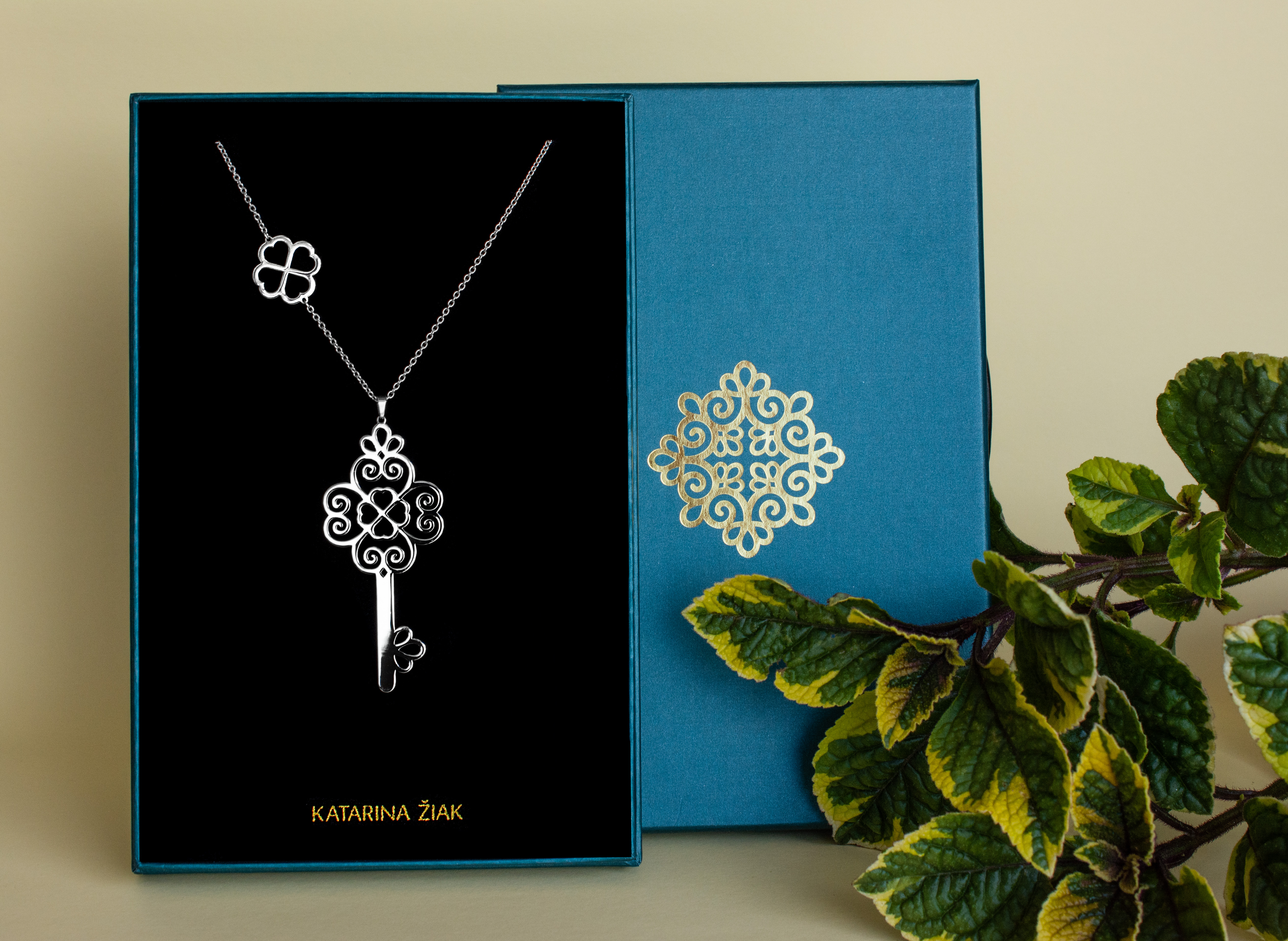 Prívesok kľúč štvorlístok 1