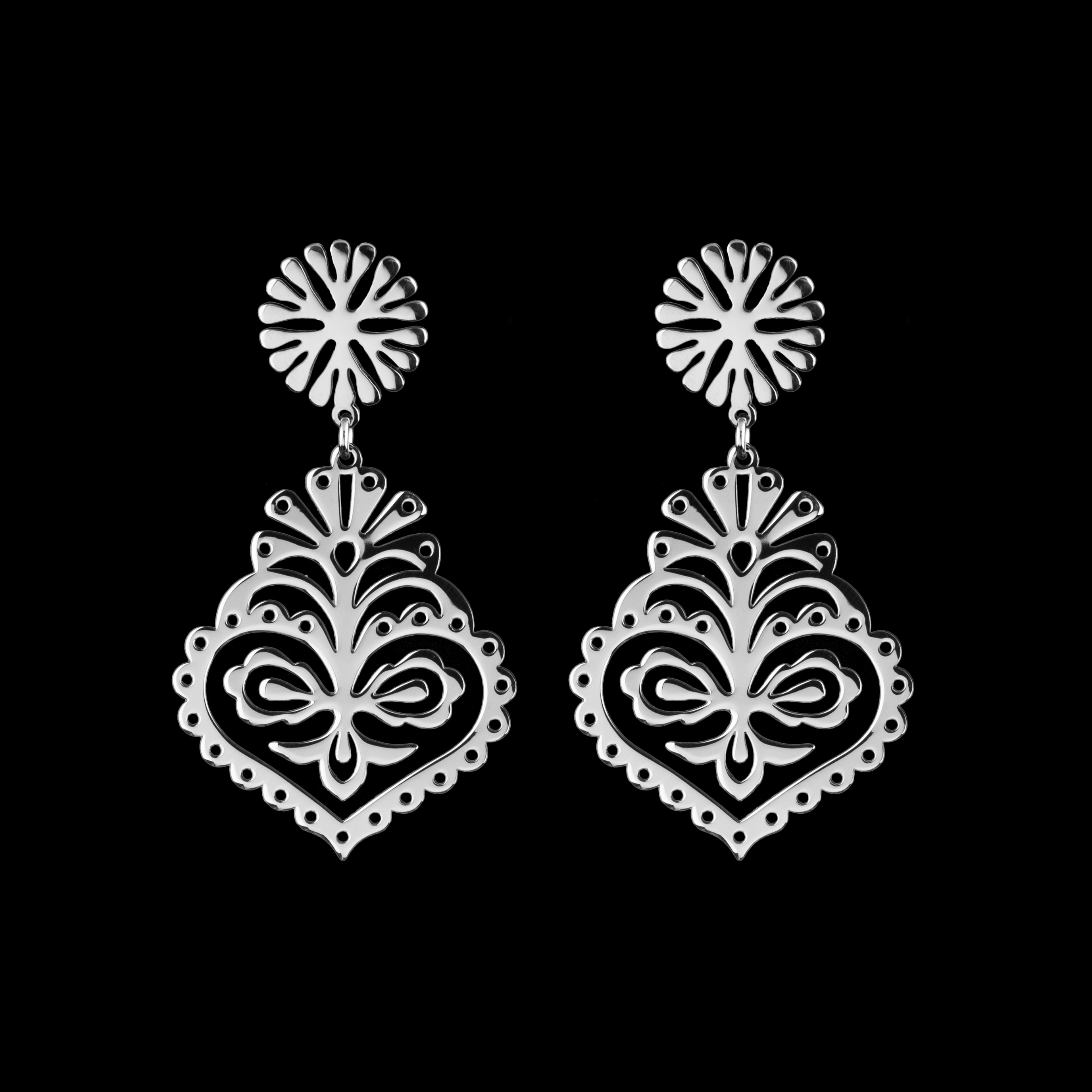 Náušnice Trakovice 9 - srdce