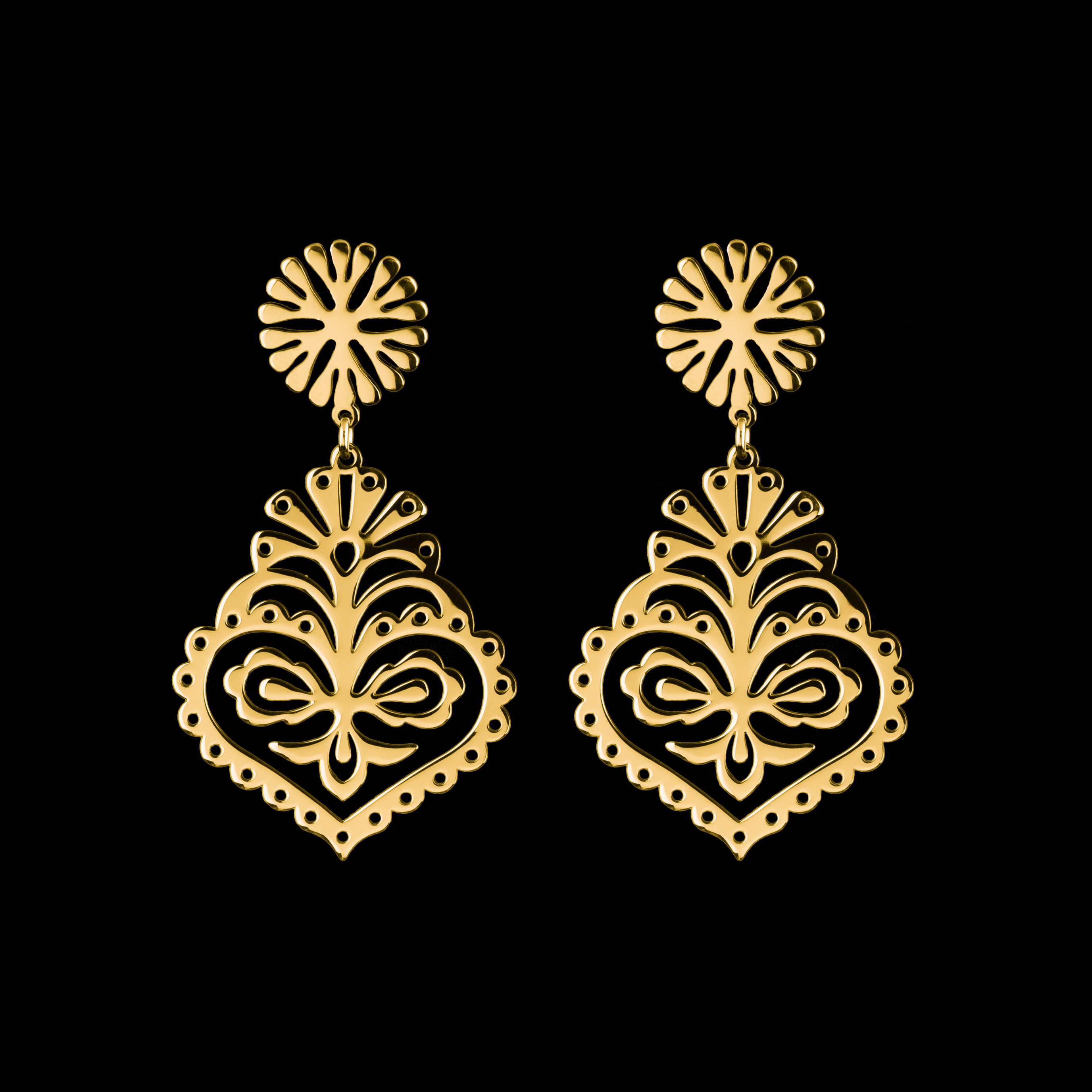 Náušnice Trakovice 9 - srdce